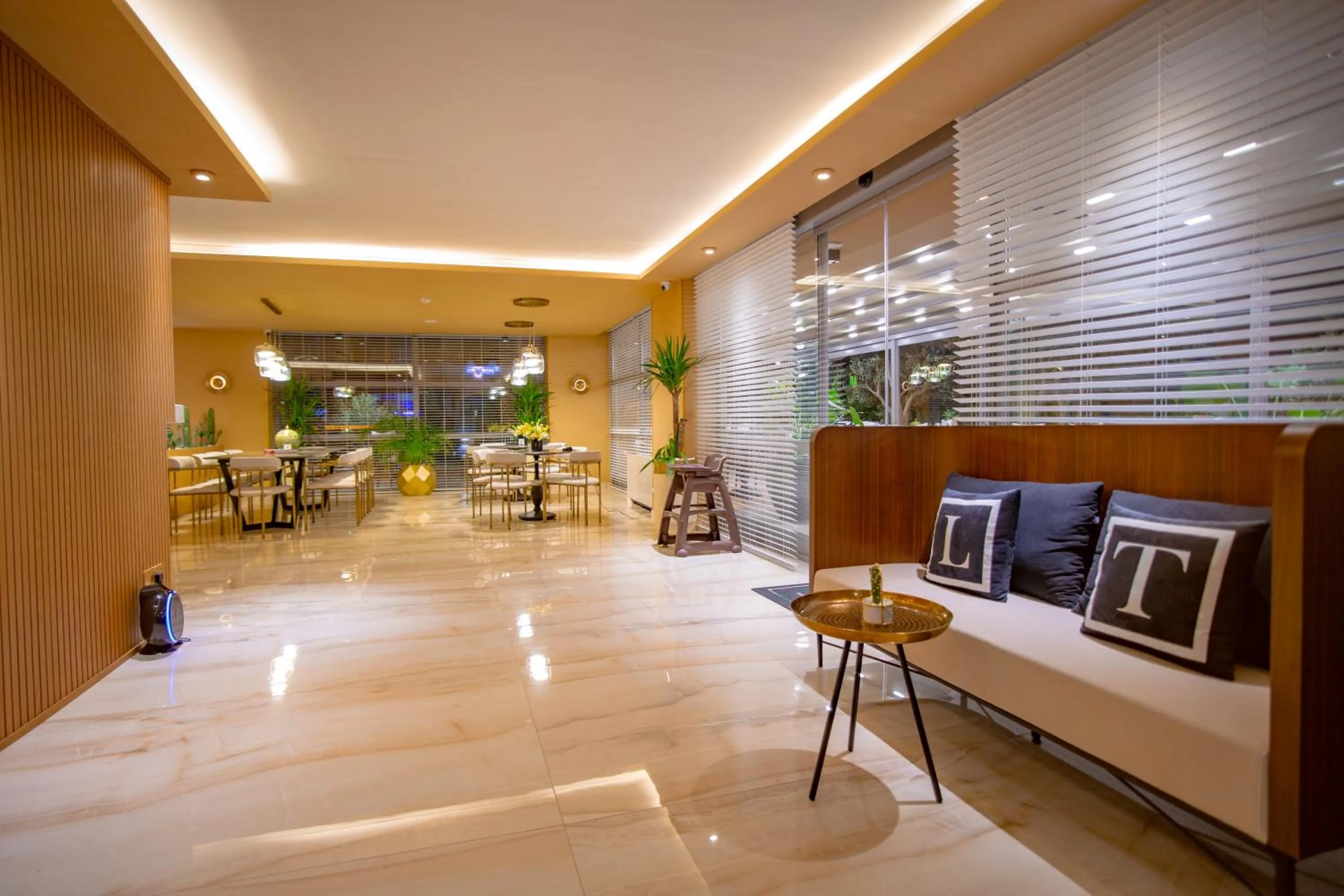 Lobby or reception in La Terrazza Hotel