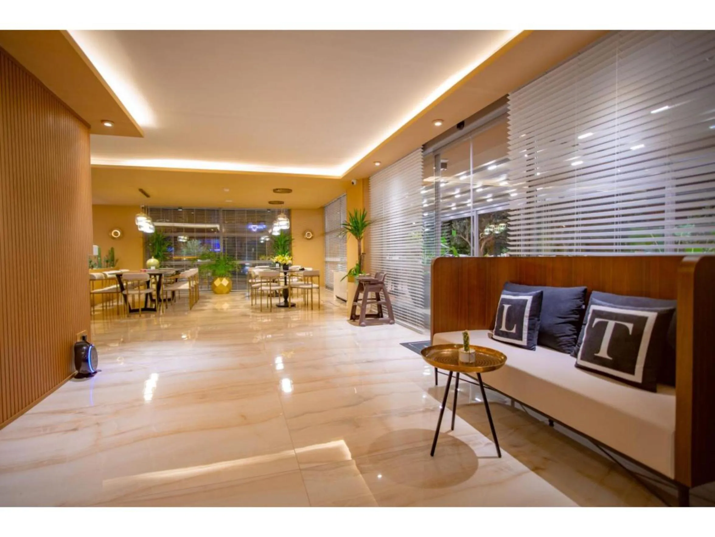 Lobby or reception in La Terrazza Hotel