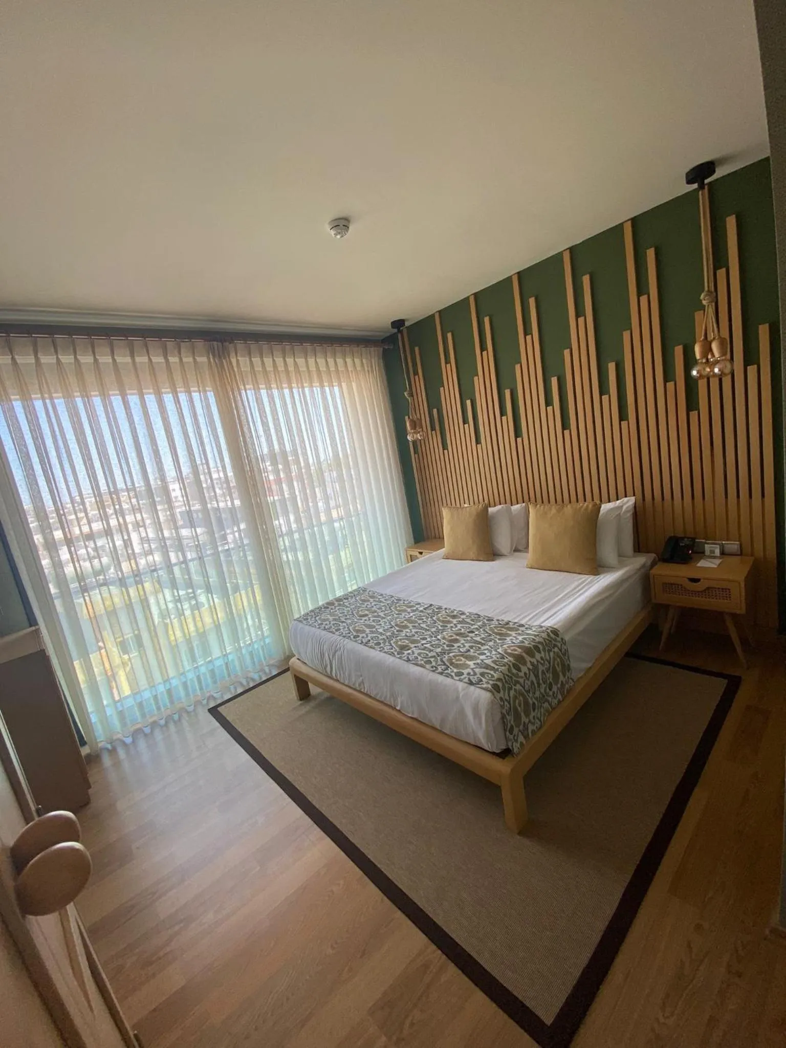 Bed in La Terrazza Hotel