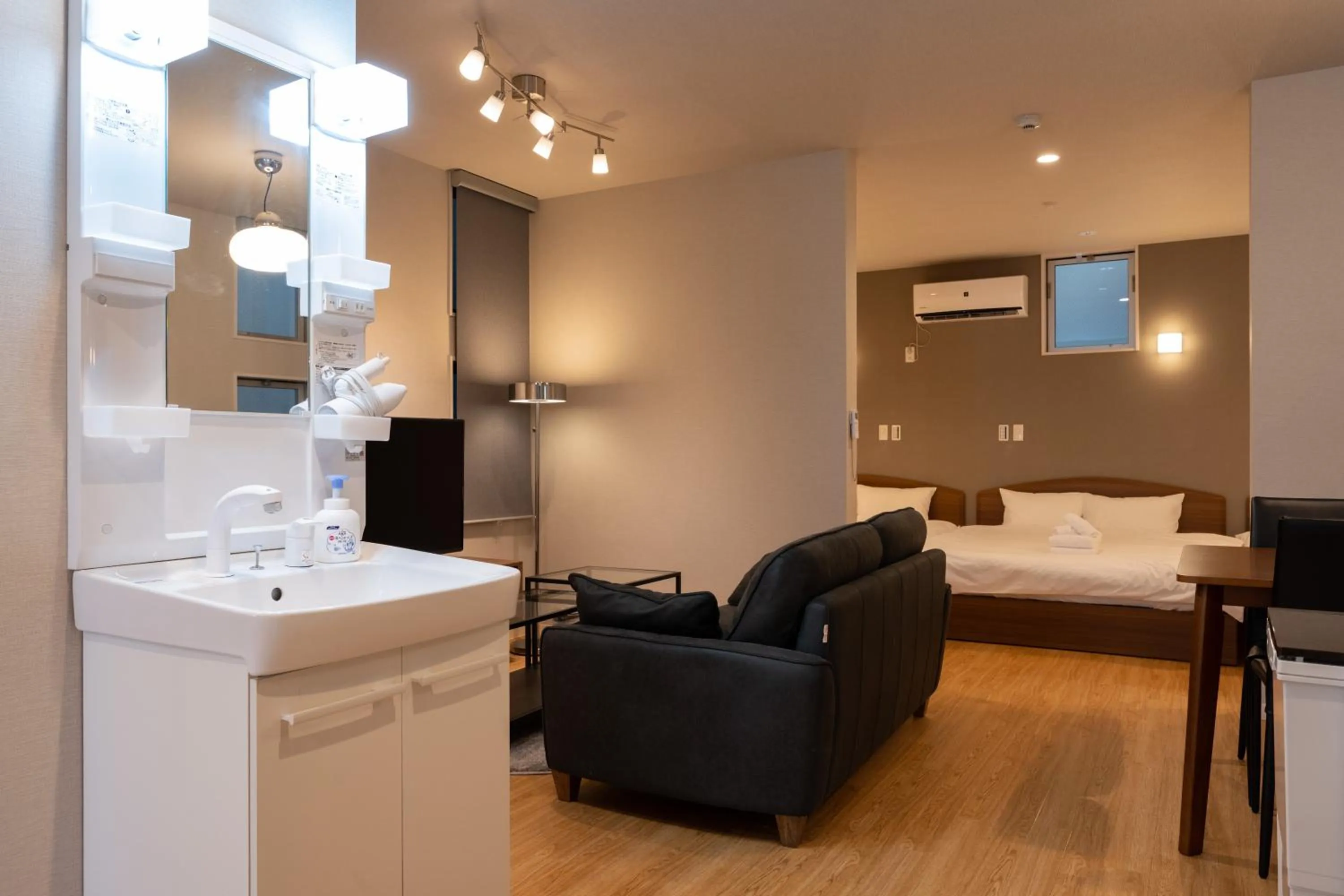 Bed in Hotel AZUMA SEE