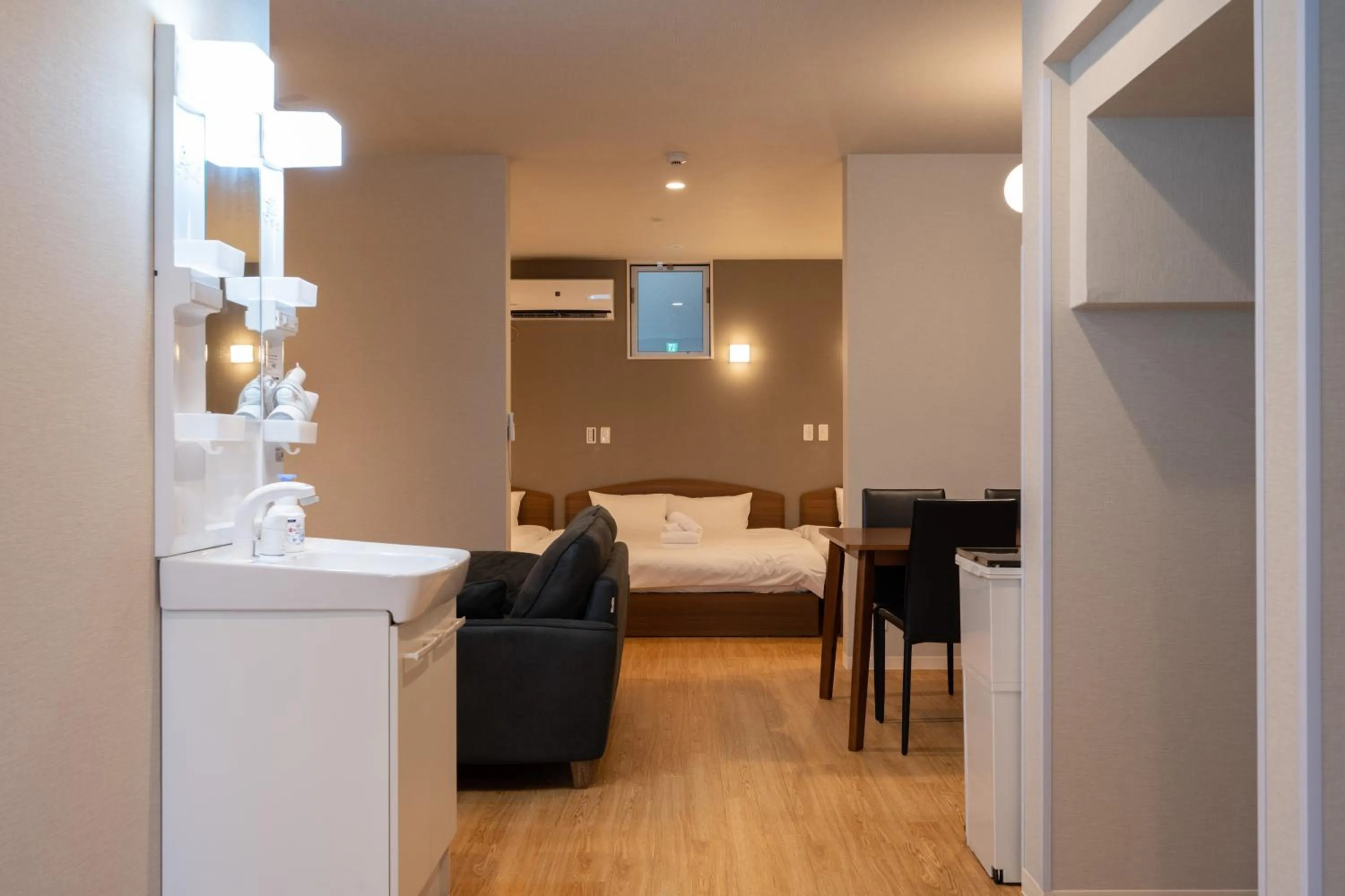 Bed in Hotel AZUMA SEE