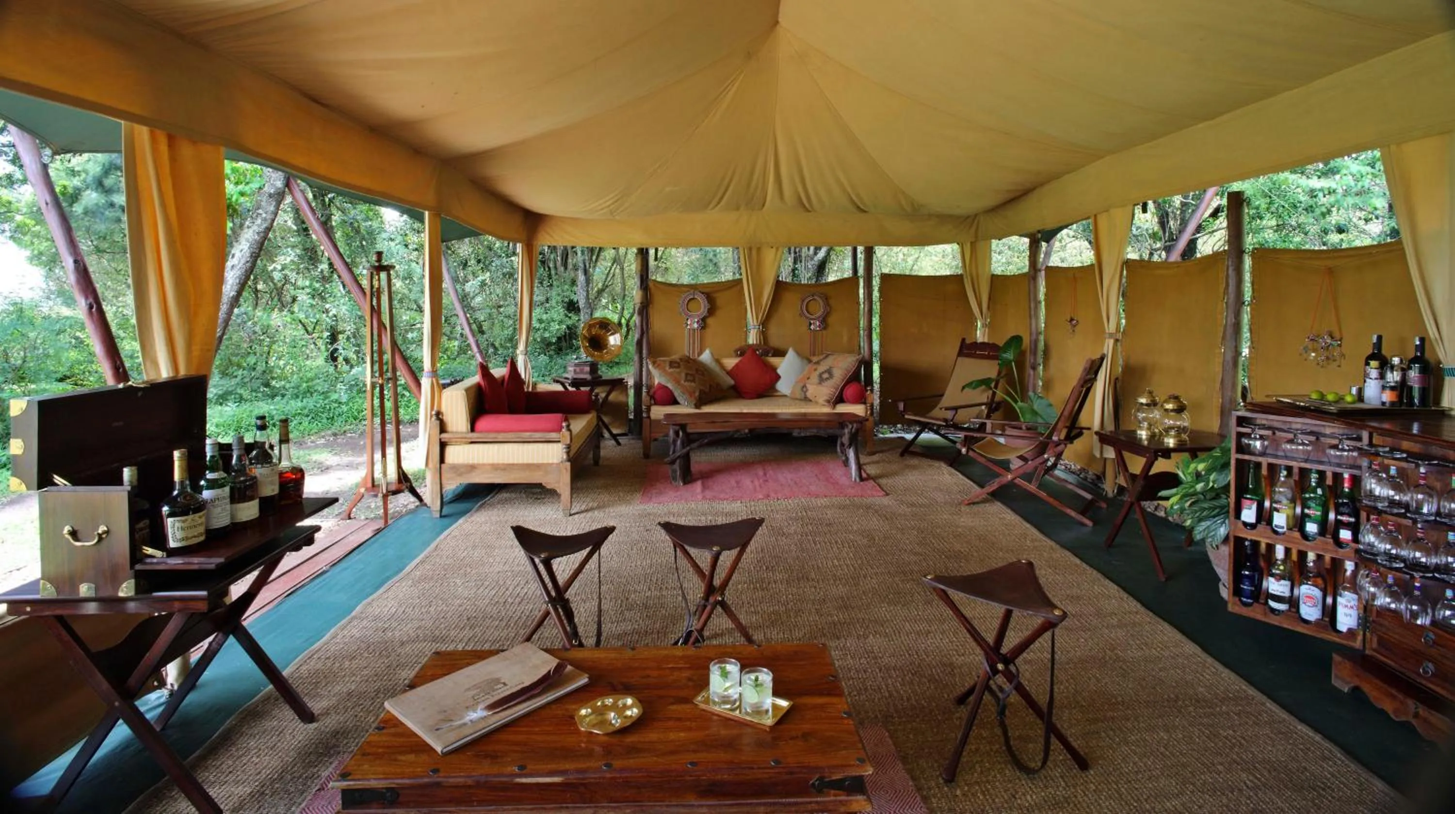 Lounge or bar in Elephant Pepper Camp