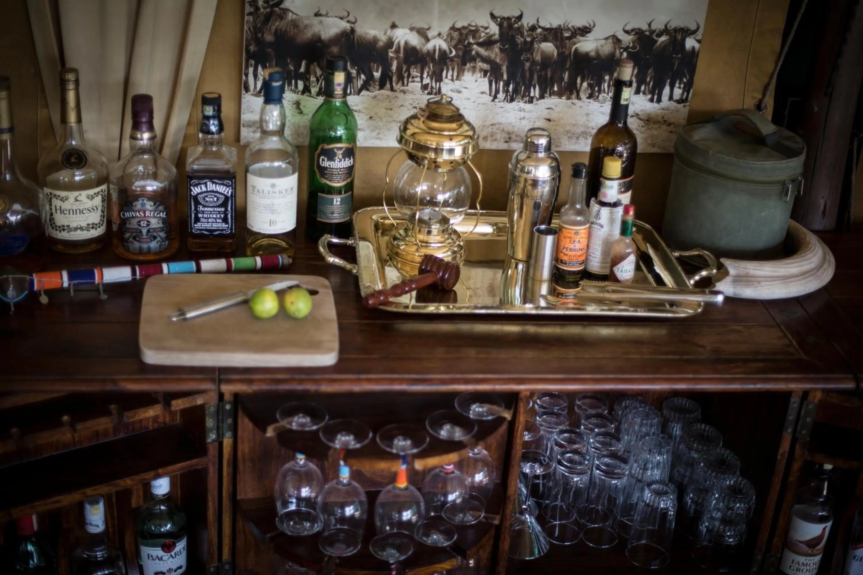 Lounge or bar in Elephant Pepper Camp