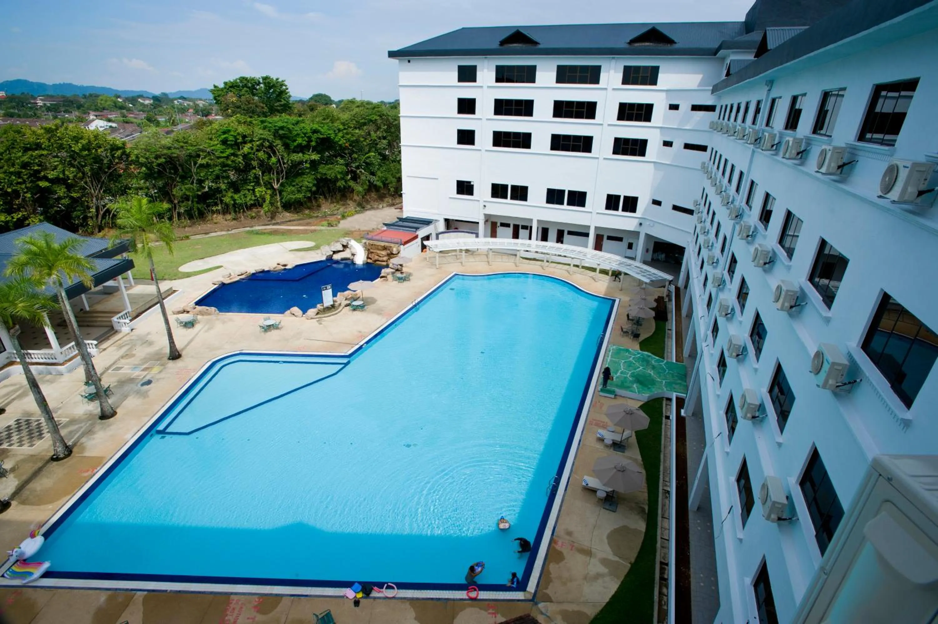 Pool view in SWISS AVENUE HOTEL