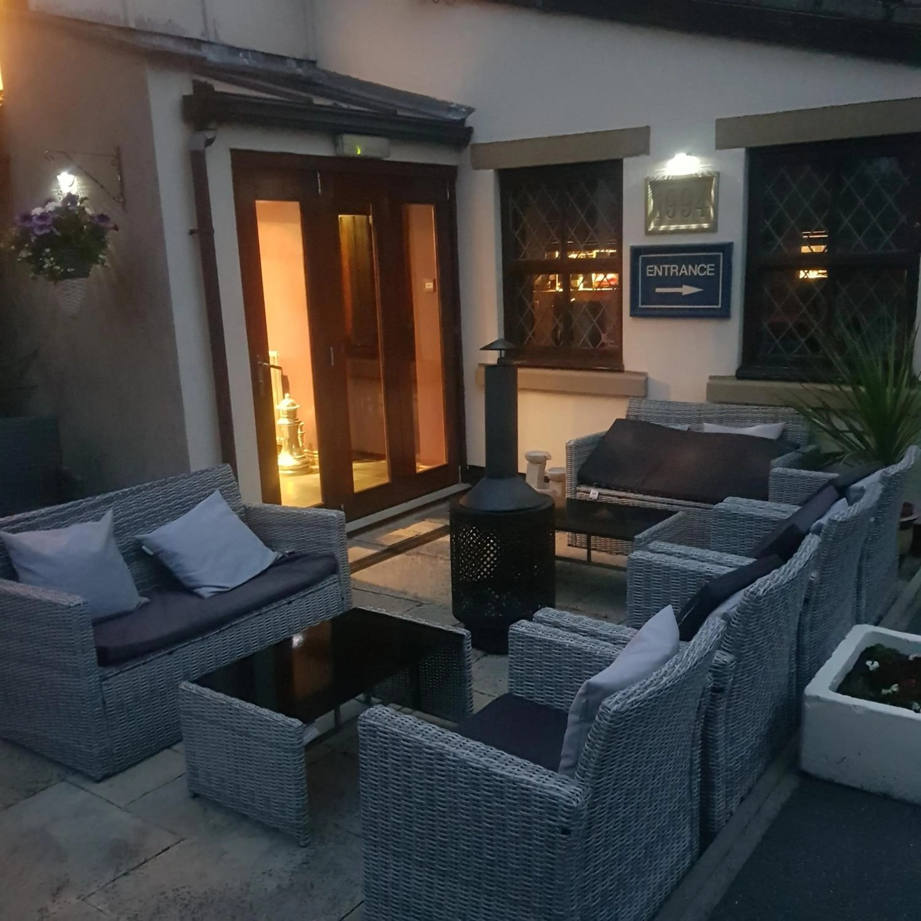 Patio in The Blue Bell Inn