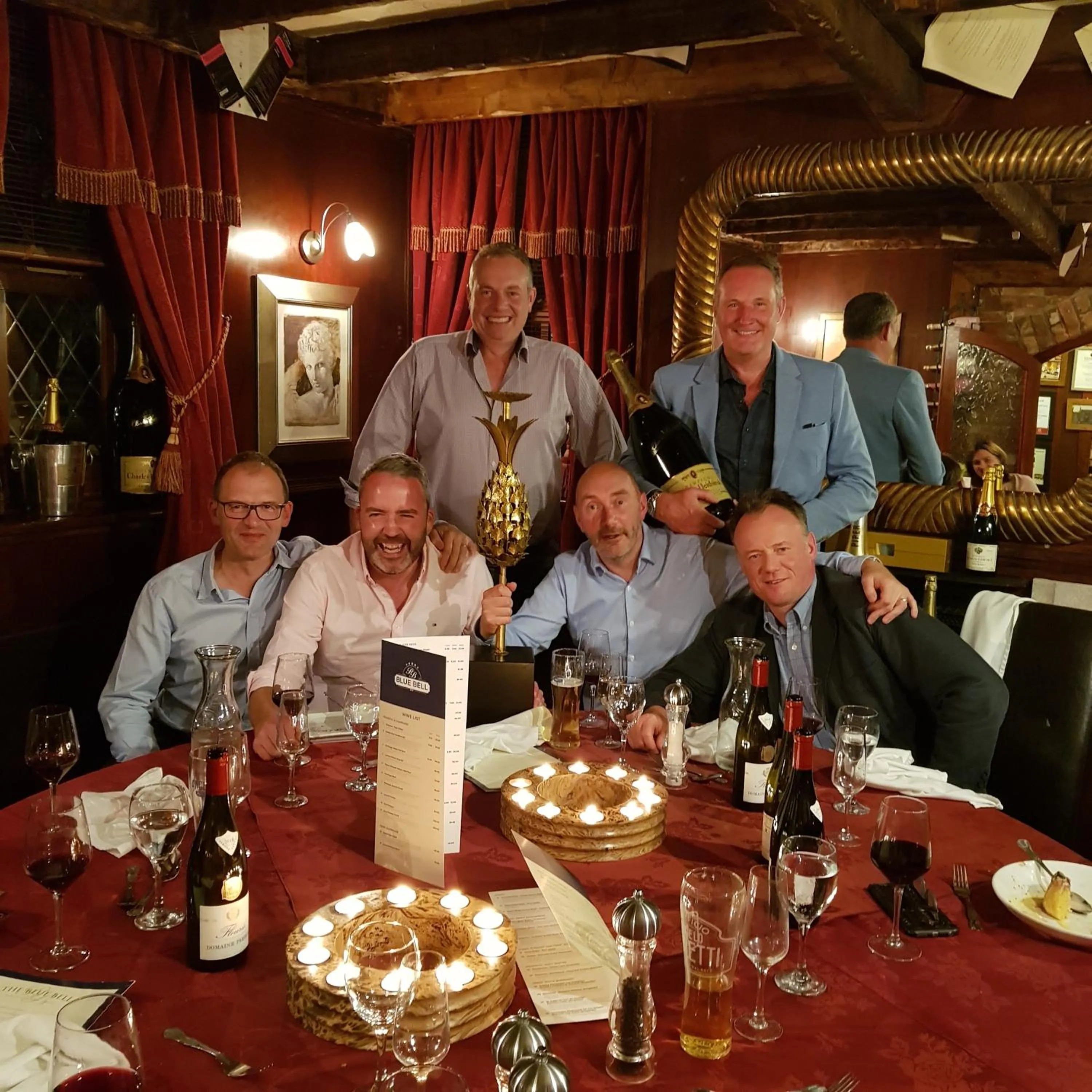 People in The Blue Bell Inn