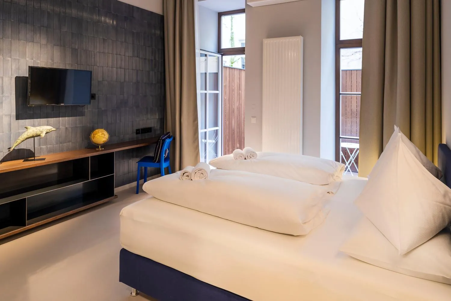 Bed in grätzlhotel Serviten