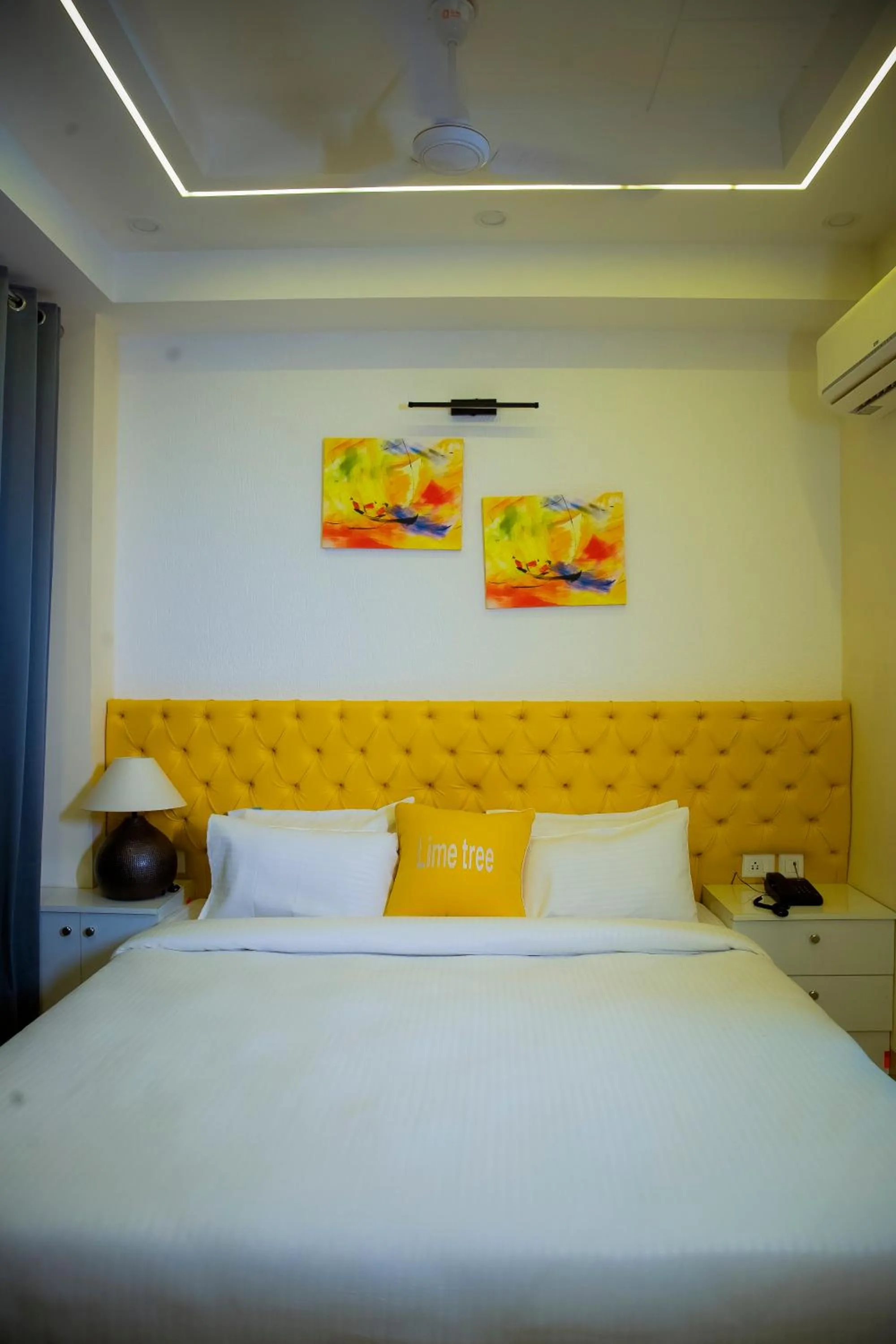 Bed in Lime Tree Luxury Studio - Service Apartment Near Artemis Hospital ,Gurgaon