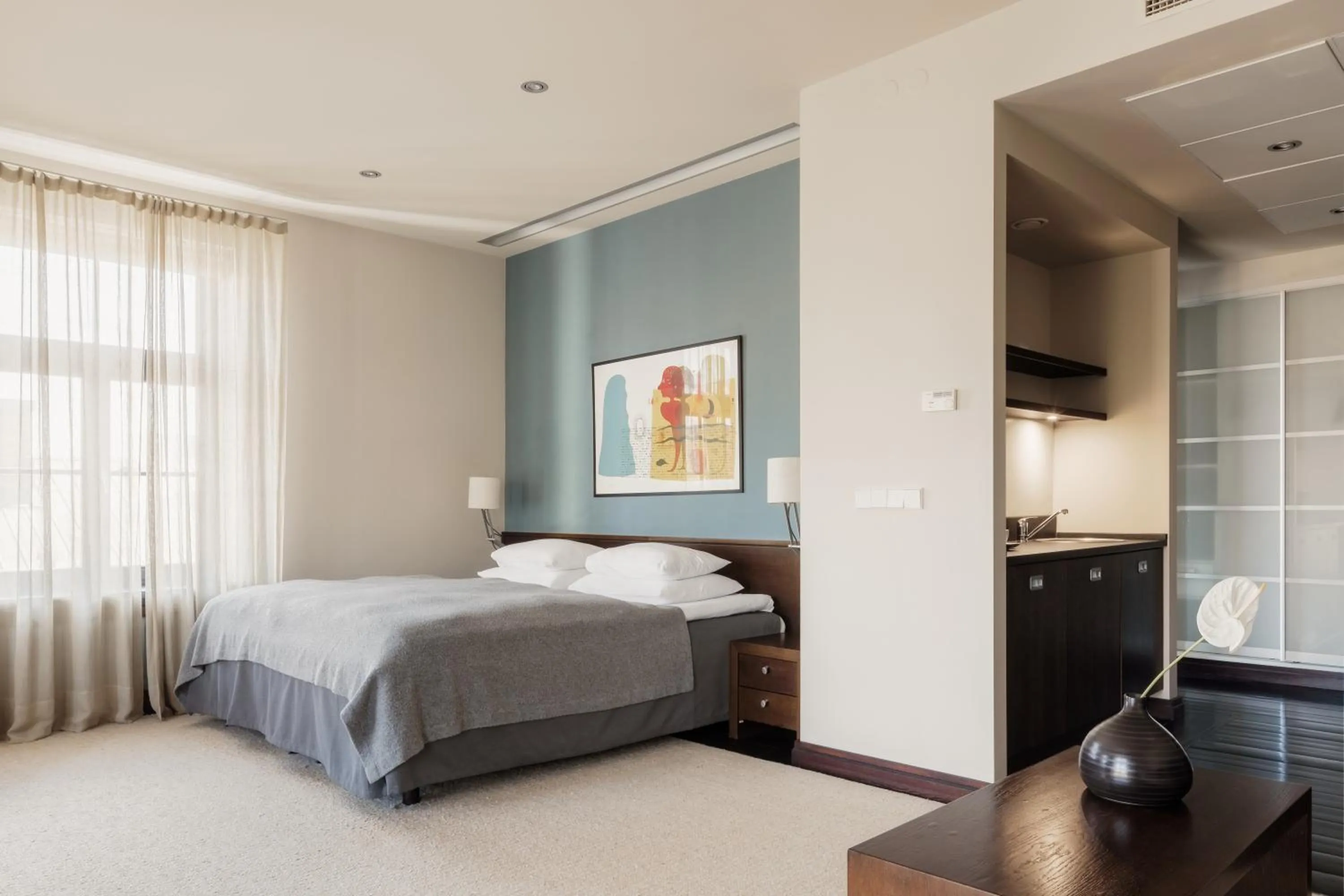 Bedroom, Bed in Hotel Bergs Suites