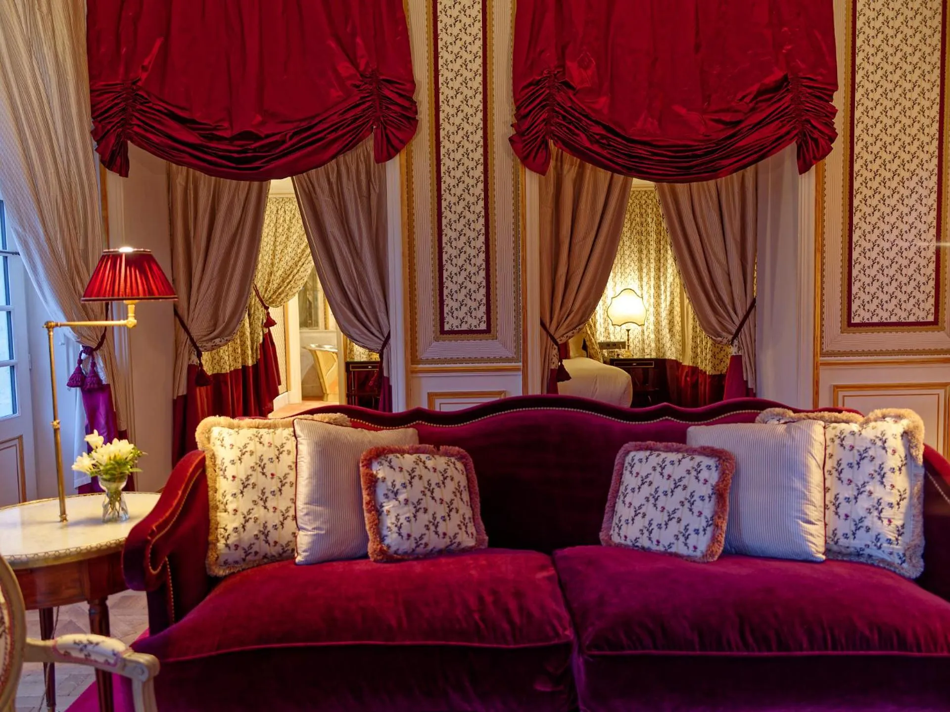 Living room in Relais & Château Louise de La Vallière