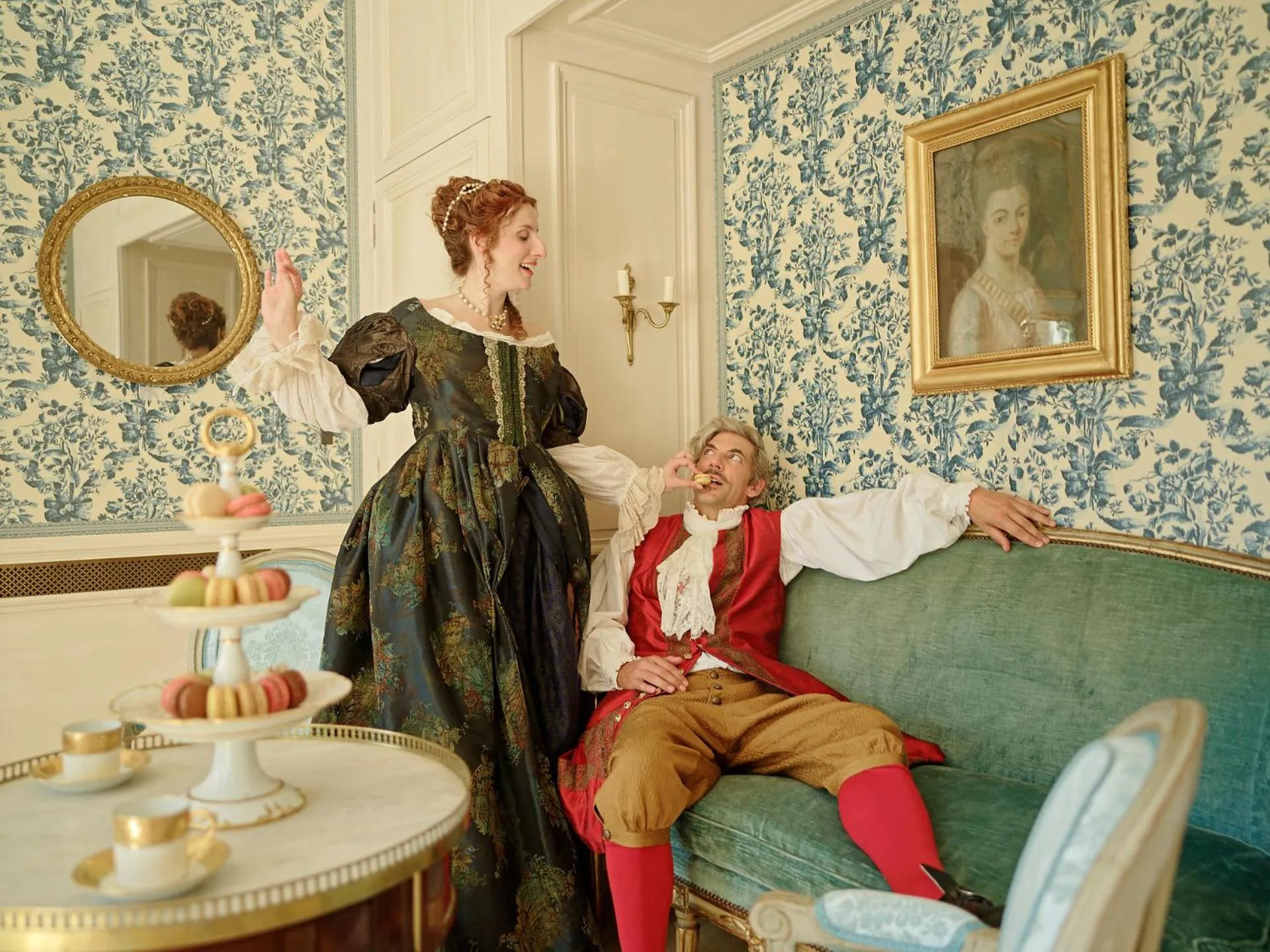 Seating area in Relais & Château Louise de La Vallière