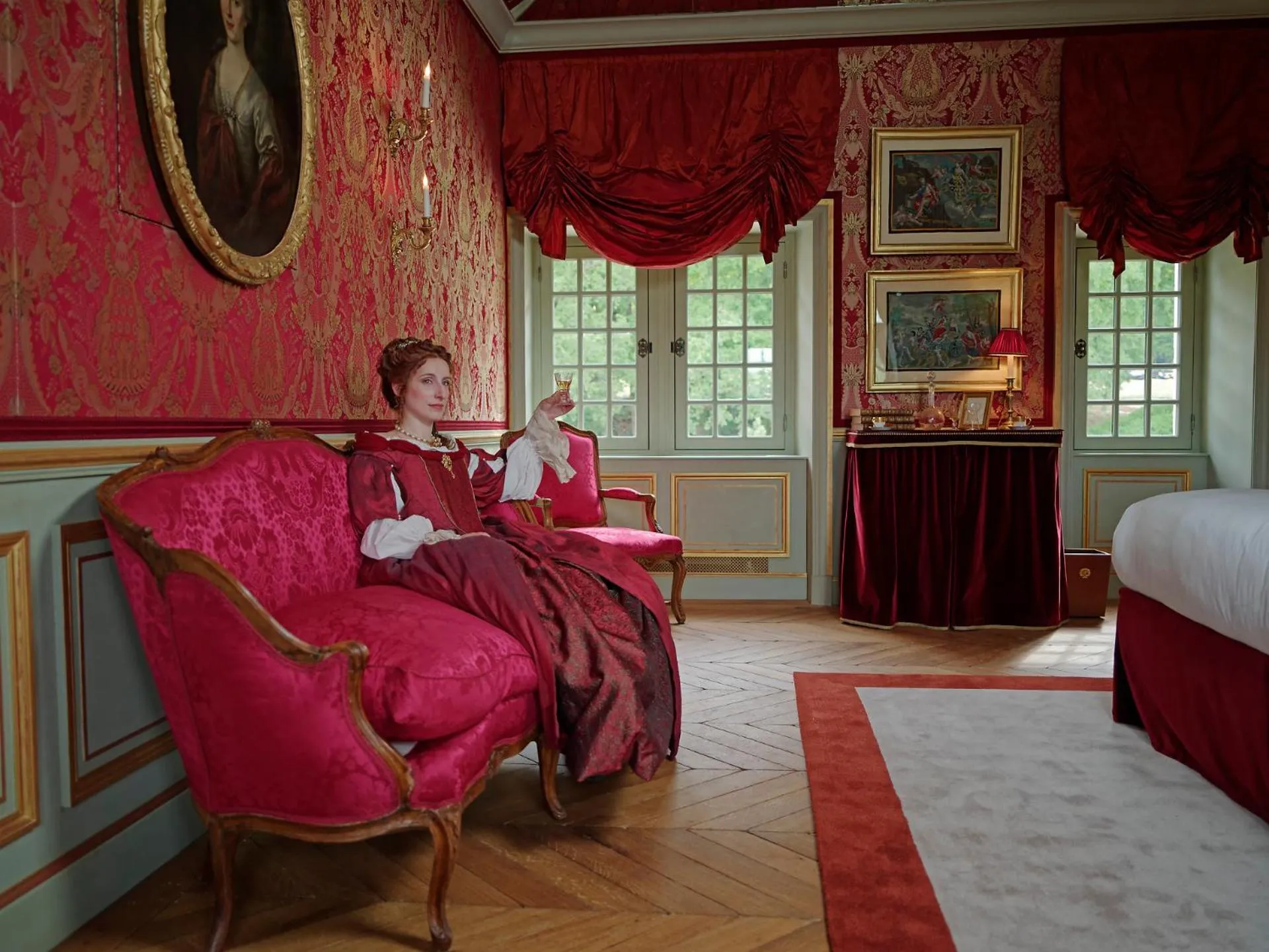 Photo of the whole room in Relais & Château Louise de La Vallière
