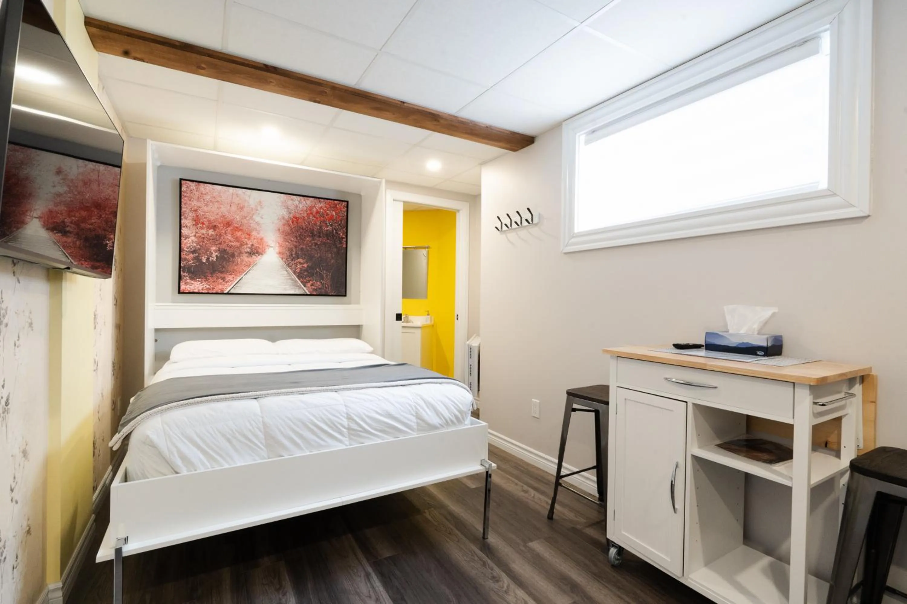 Bed in Hôtel les quatre bonheurs