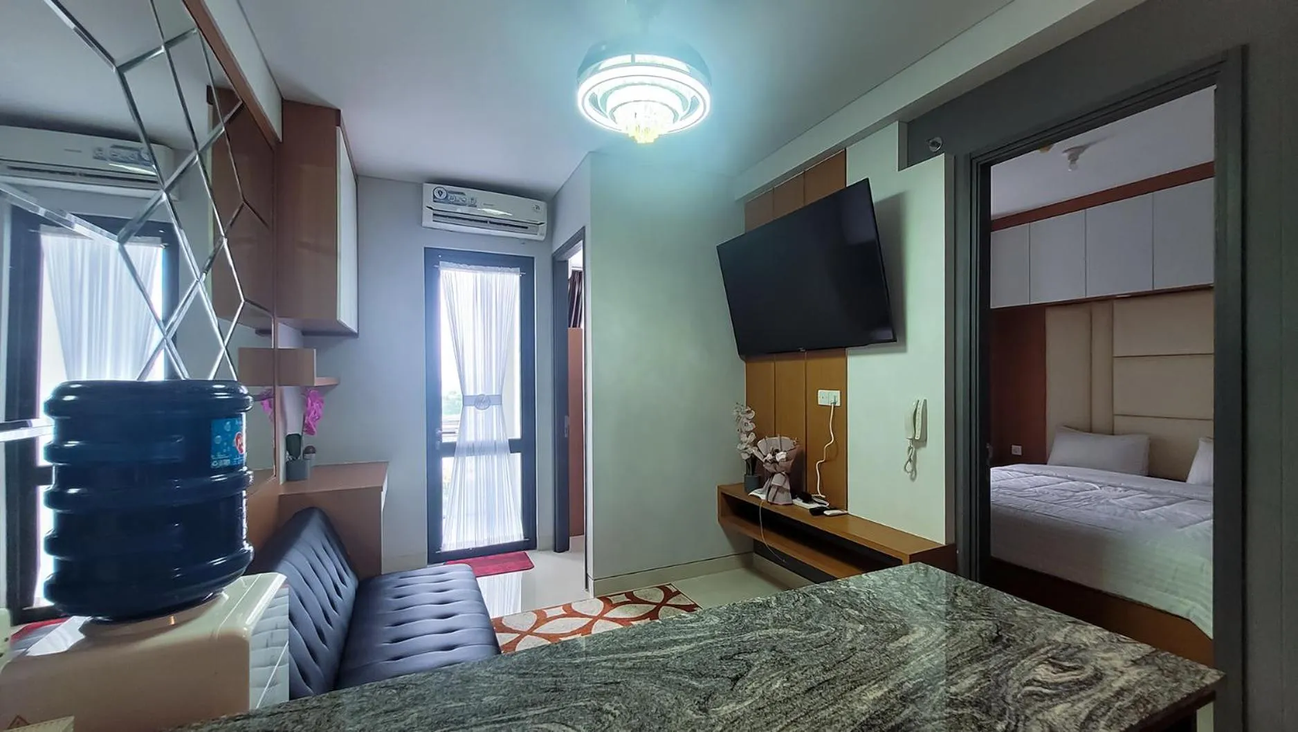 TV and multimedia, Bed in Palam Mansion at Apartment One Residence