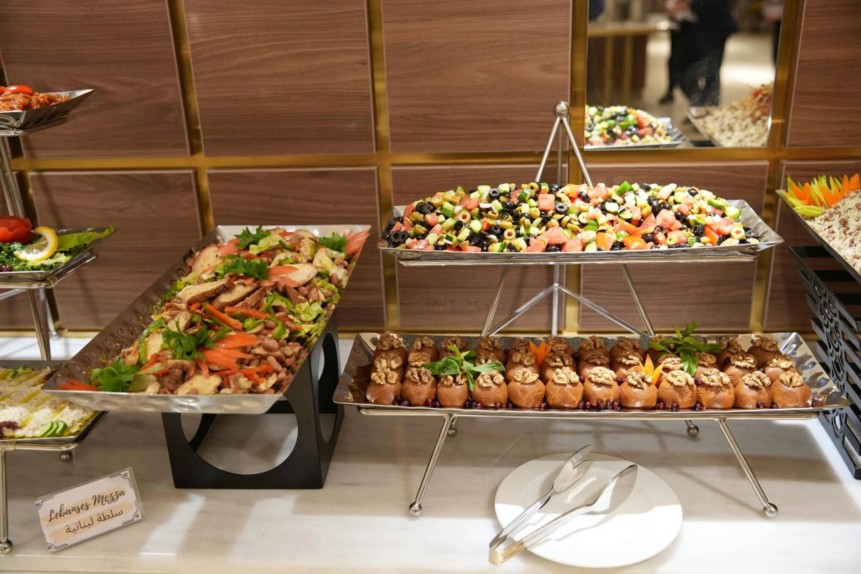 Buffet breakfast in Royal Mansoura Residence Hotel