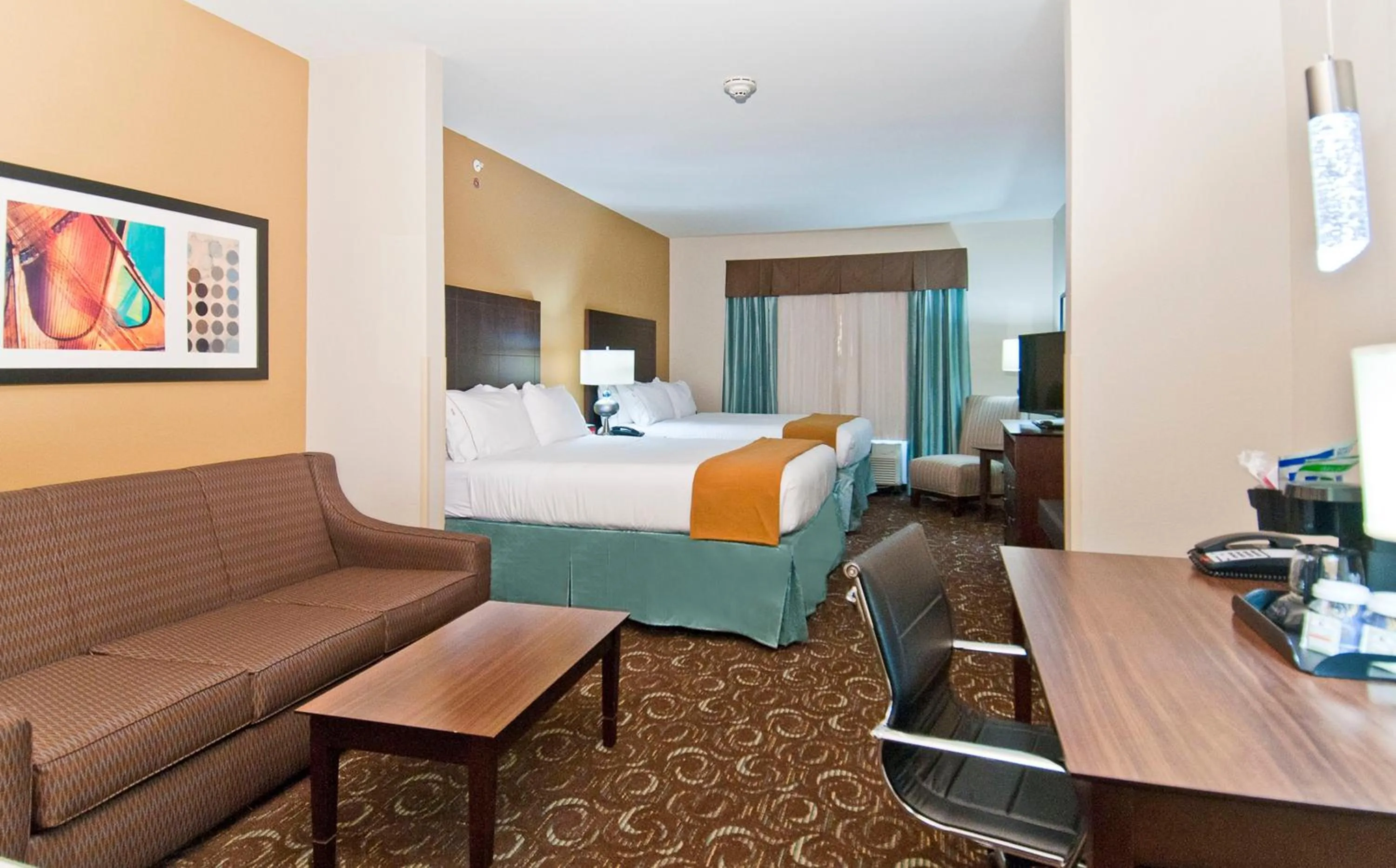 Photo of the whole room, Bed in Holiday Inn Express & Suites San Antonio Frost Bank Center by IHG
