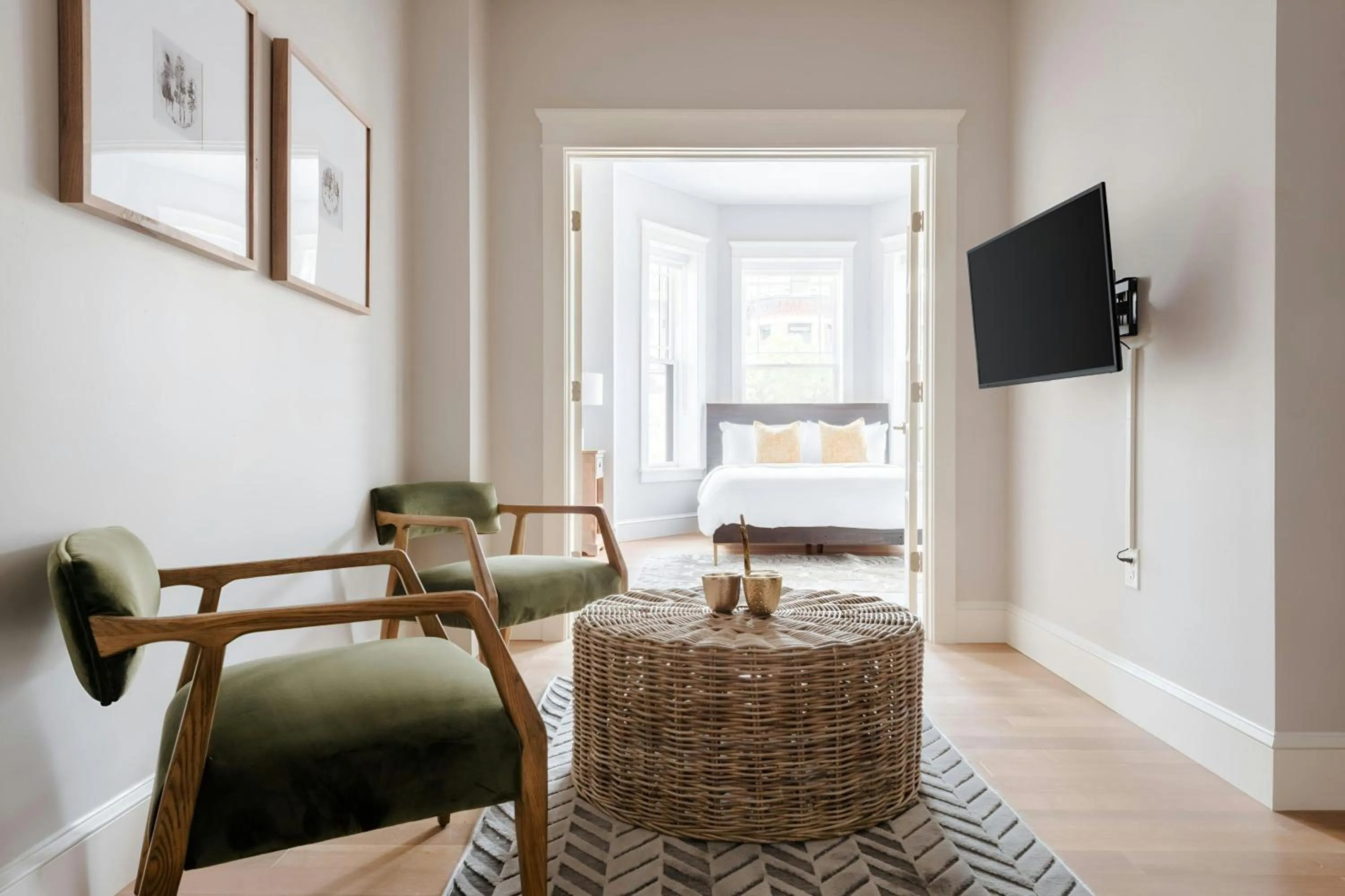 Living room in Sonder by Marriott Bonvoy The Magnolia Apartments Back Bay