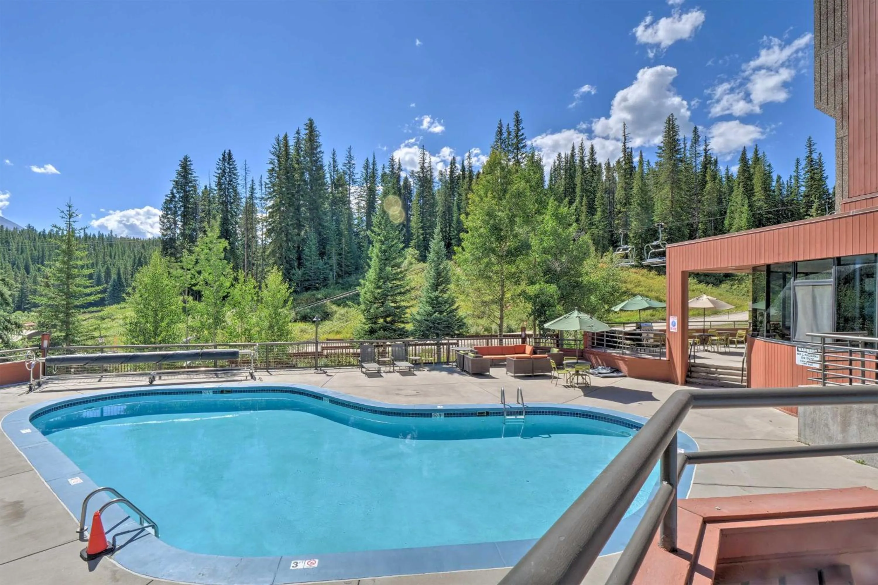 Pool View in Beaver Run Resort 4228