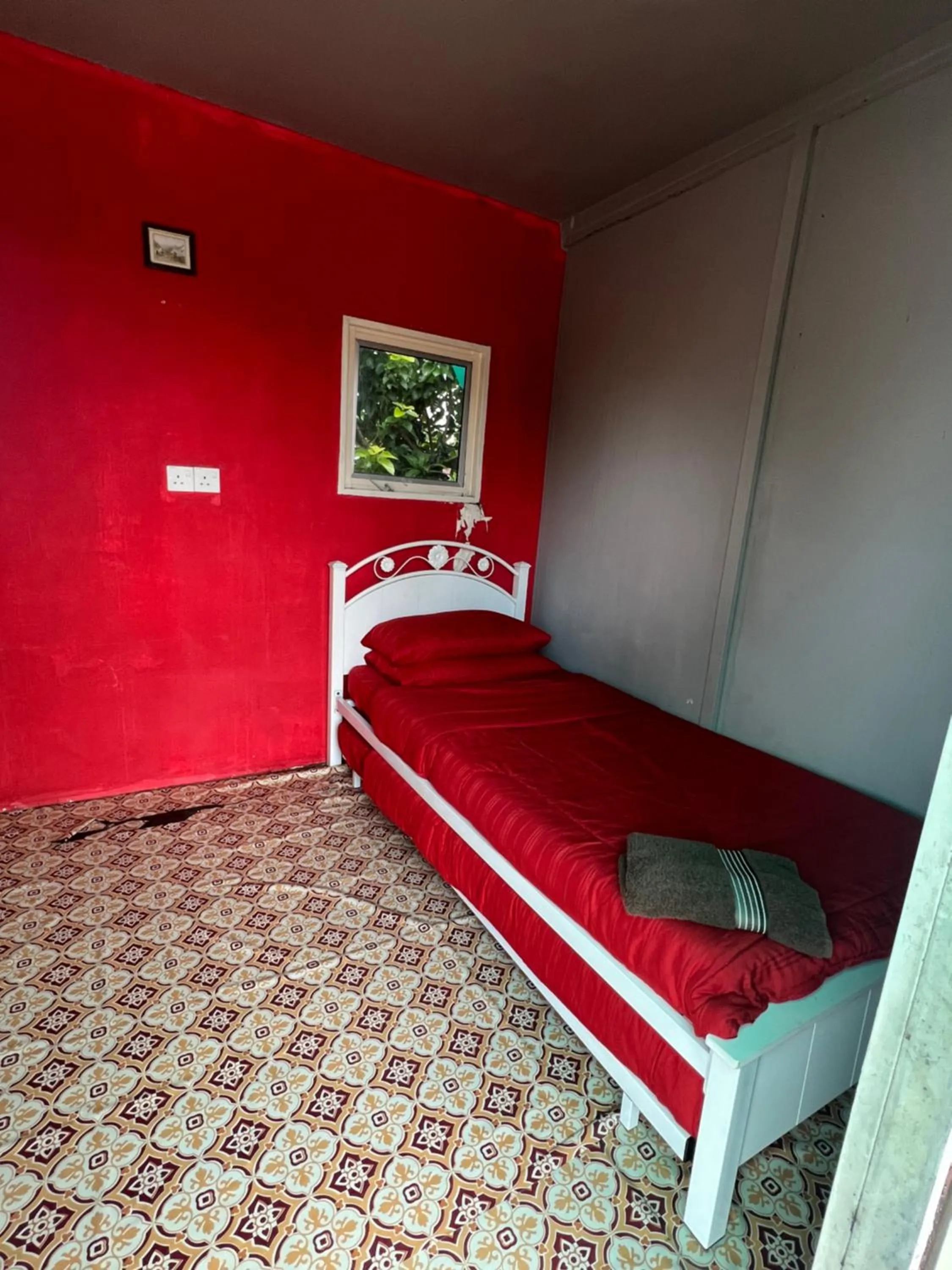 Bed in HOMESTAY Kampong KOTA AUR Resort with swimming pool, Kepala Batas, SEBERANG PERAI, PENANG -MOTAC registered Awarded ASEAN homestay standard Malaysia AWARD 2023-2028 Only 3 minutes from viral KG AGONG