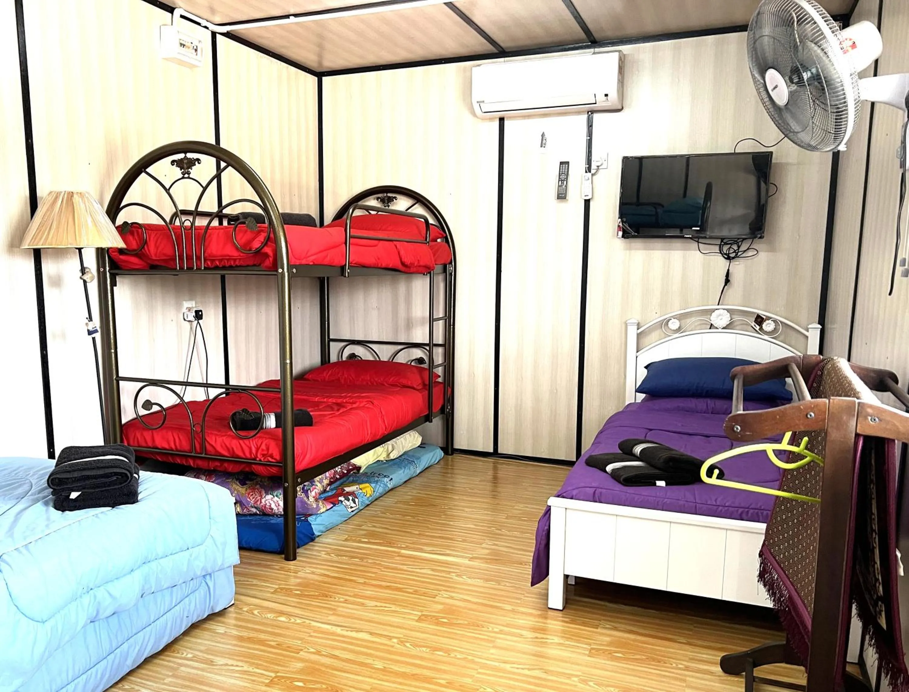 Bed in HOMESTAY Kampong KOTA AUR Resort with swimming pool, Kepala Batas, SEBERANG PERAI, PENANG -MOTAC registered Awarded ASEAN homestay standard Malaysia AWARD 2023-2028 Only 3 minutes from viral KG AGONG