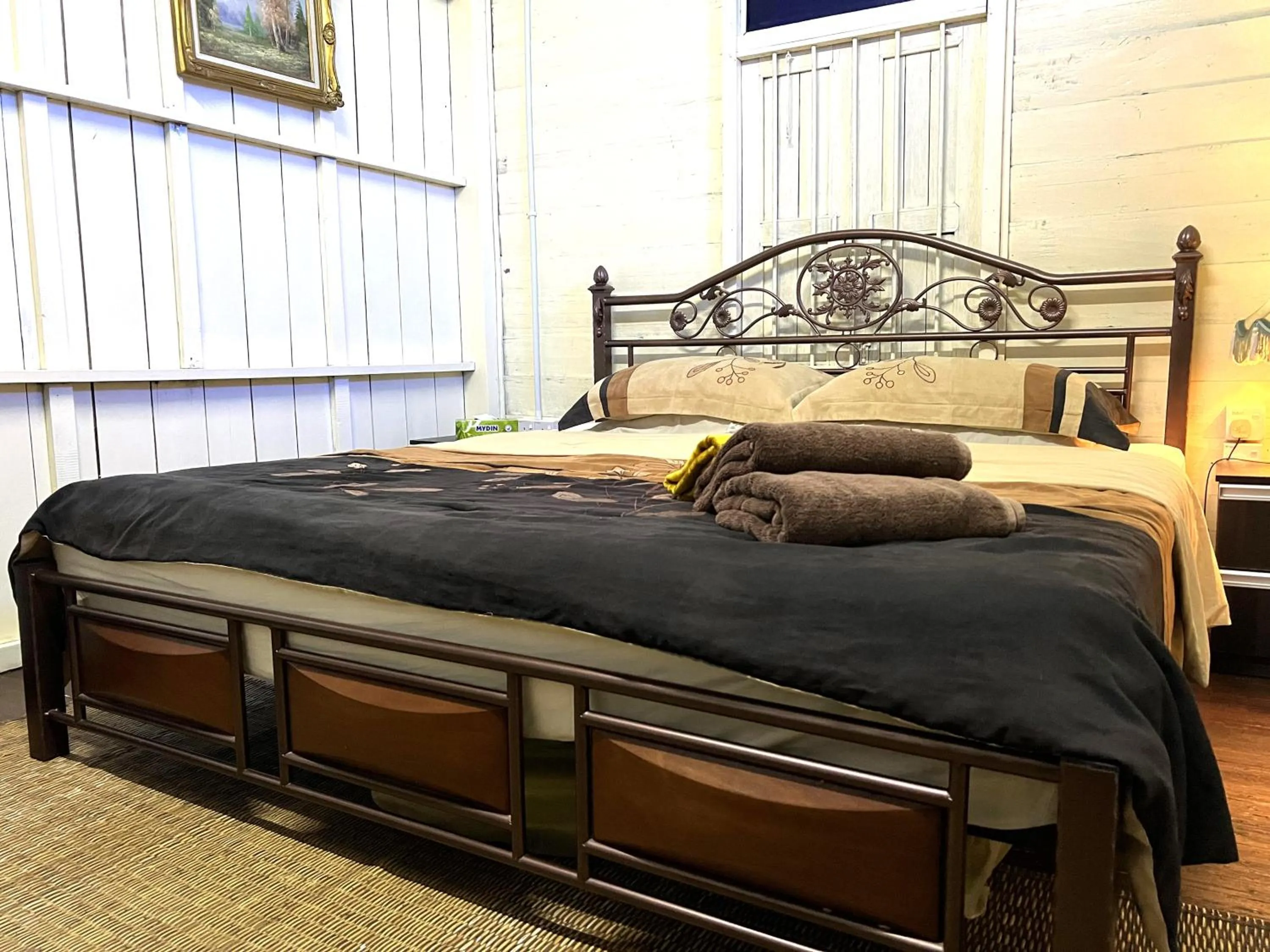 Bed in HOMESTAY Kampong KOTA AUR Resort with swimming pool, Kepala Batas, SEBERANG PERAI, PENANG -MOTAC registered Awarded ASEAN homestay standard Malaysia AWARD 2023-2028 Only 3 minutes from viral KG AGONG