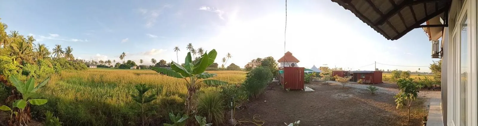 Garden in HOMESTAY Kampong KOTA AUR Resort with swimming pool, Kepala Batas, SEBERANG PERAI, PENANG -MOTAC registered Awarded ASEAN homestay standard Malaysia AWARD 2023-2028 Only 3 minutes from viral KG AGONG