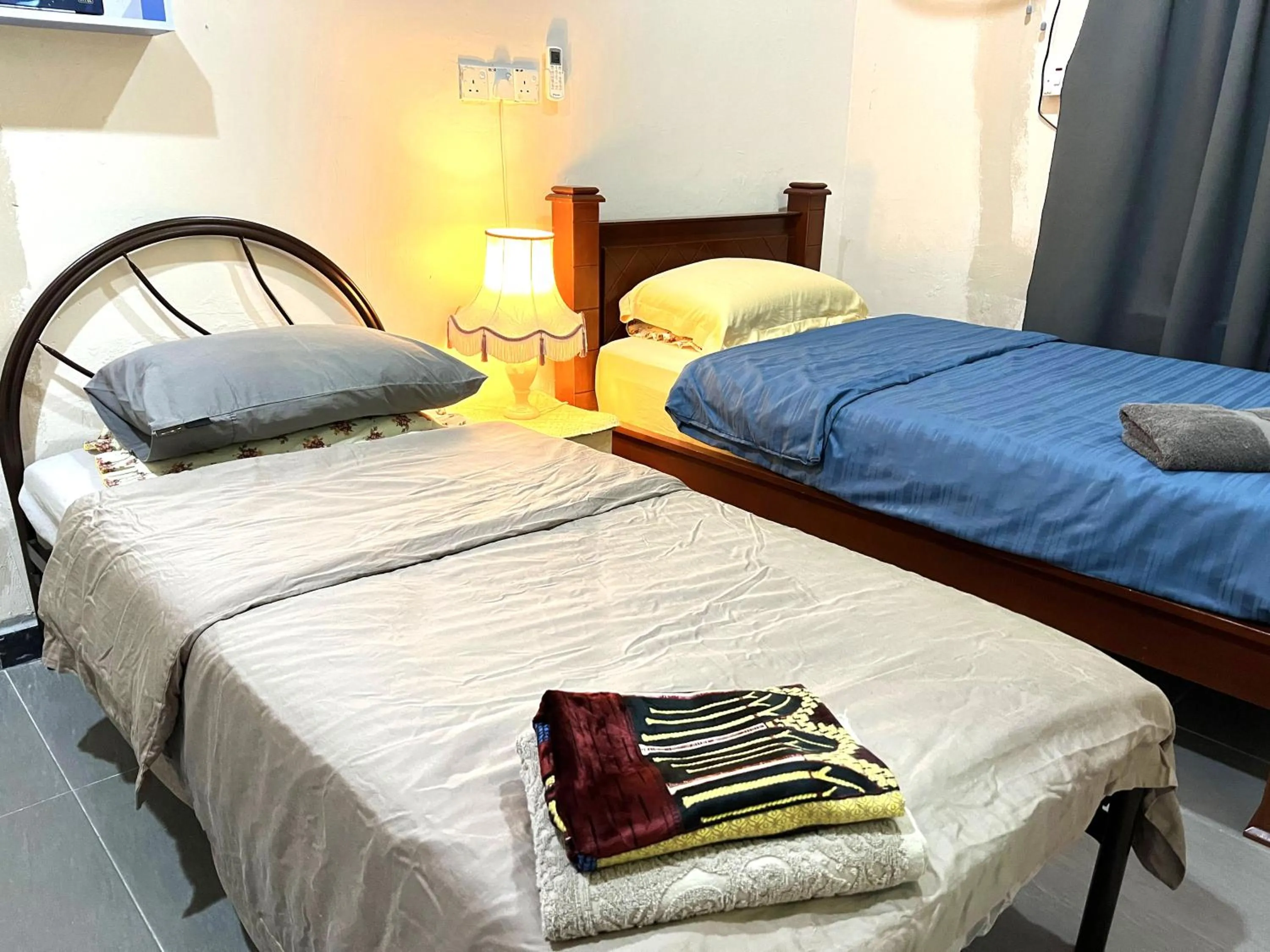 Bed in HOMESTAY Kampong KOTA AUR Resort with swimming pool, Kepala Batas, SEBERANG PERAI, PENANG -MOTAC registered Awarded ASEAN homestay standard Malaysia AWARD 2023-2028 Only 3 minutes from viral KG AGONG