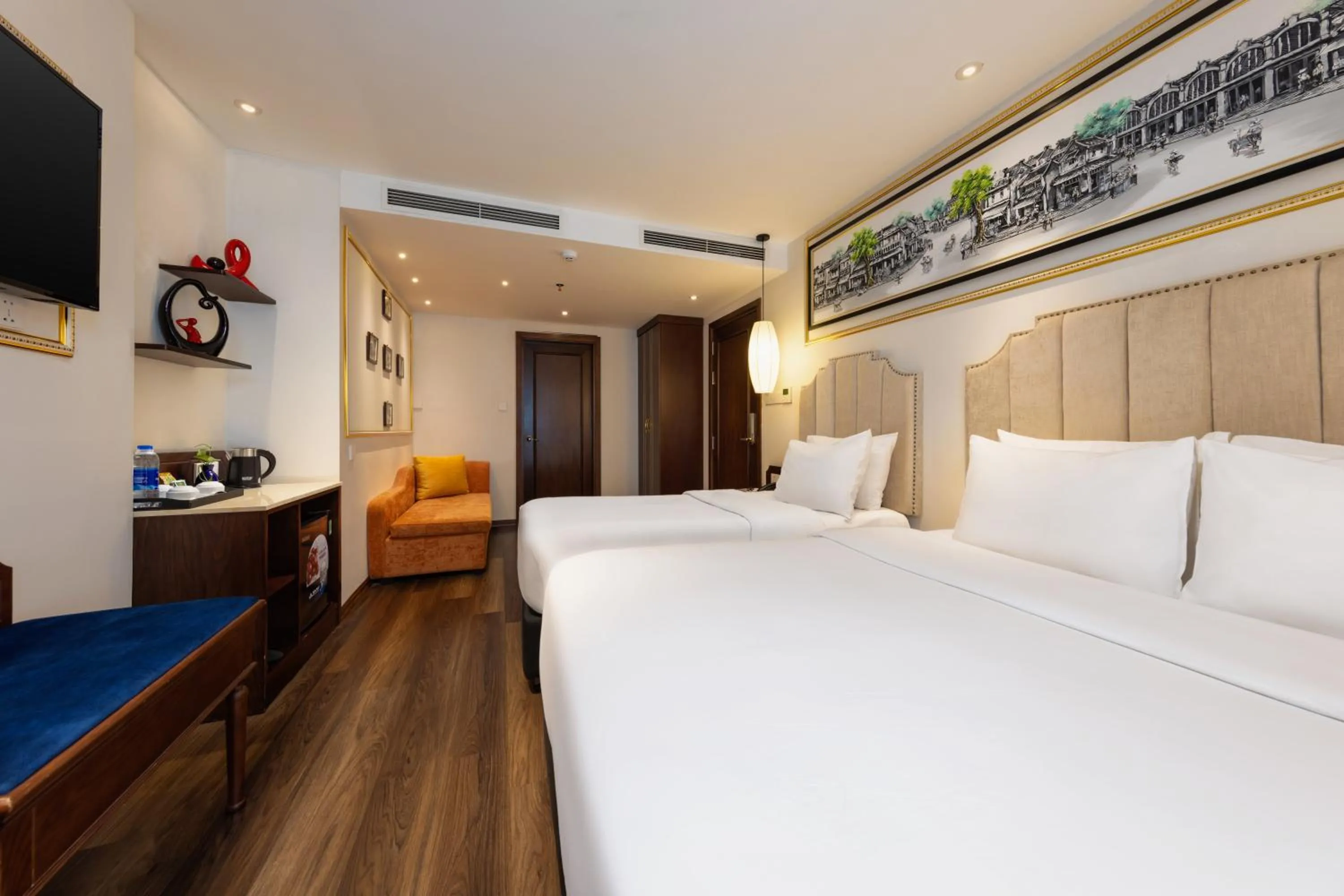 Bedroom, Bed in Hanoi Calista Hotel & Spa