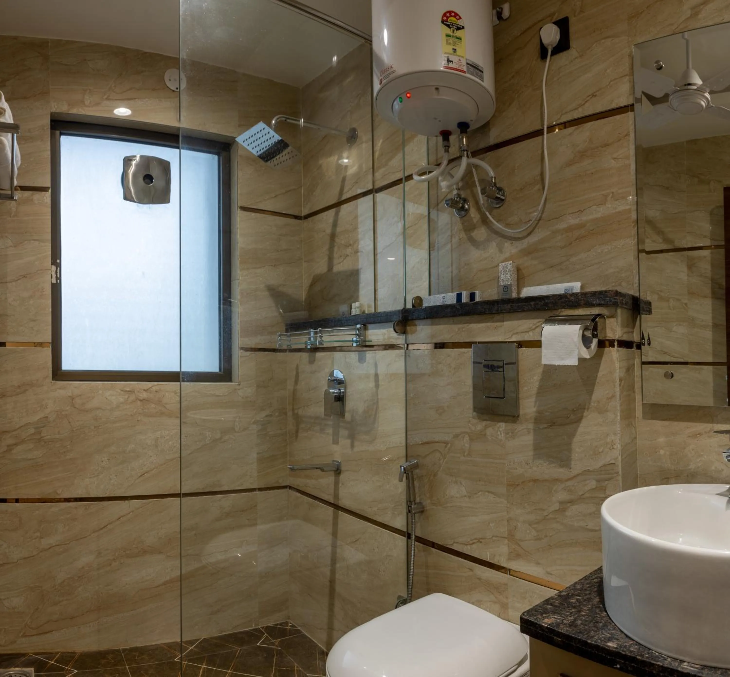 Shower in Perch Service Apartment DLF Cyber City