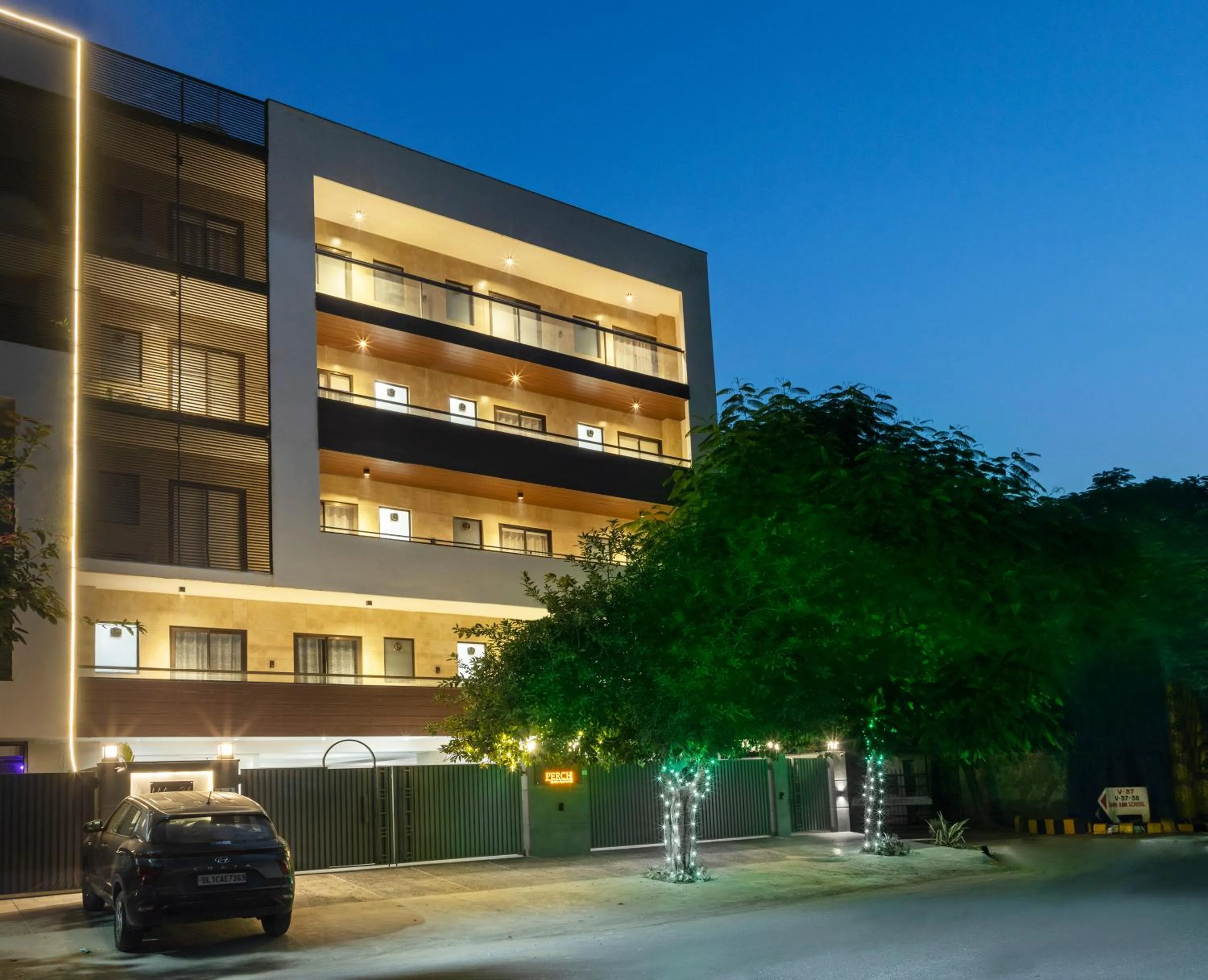 Facade/entrance in Perch Service Apartment DLF Cyber City