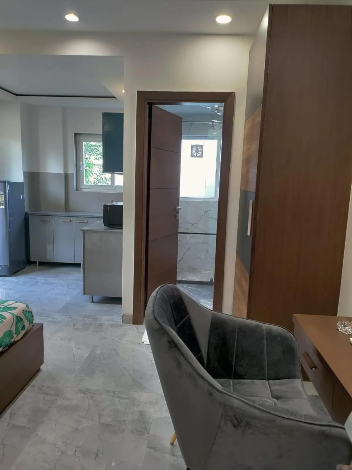 Seating area in Perch Service Apartment DLF Cyber City