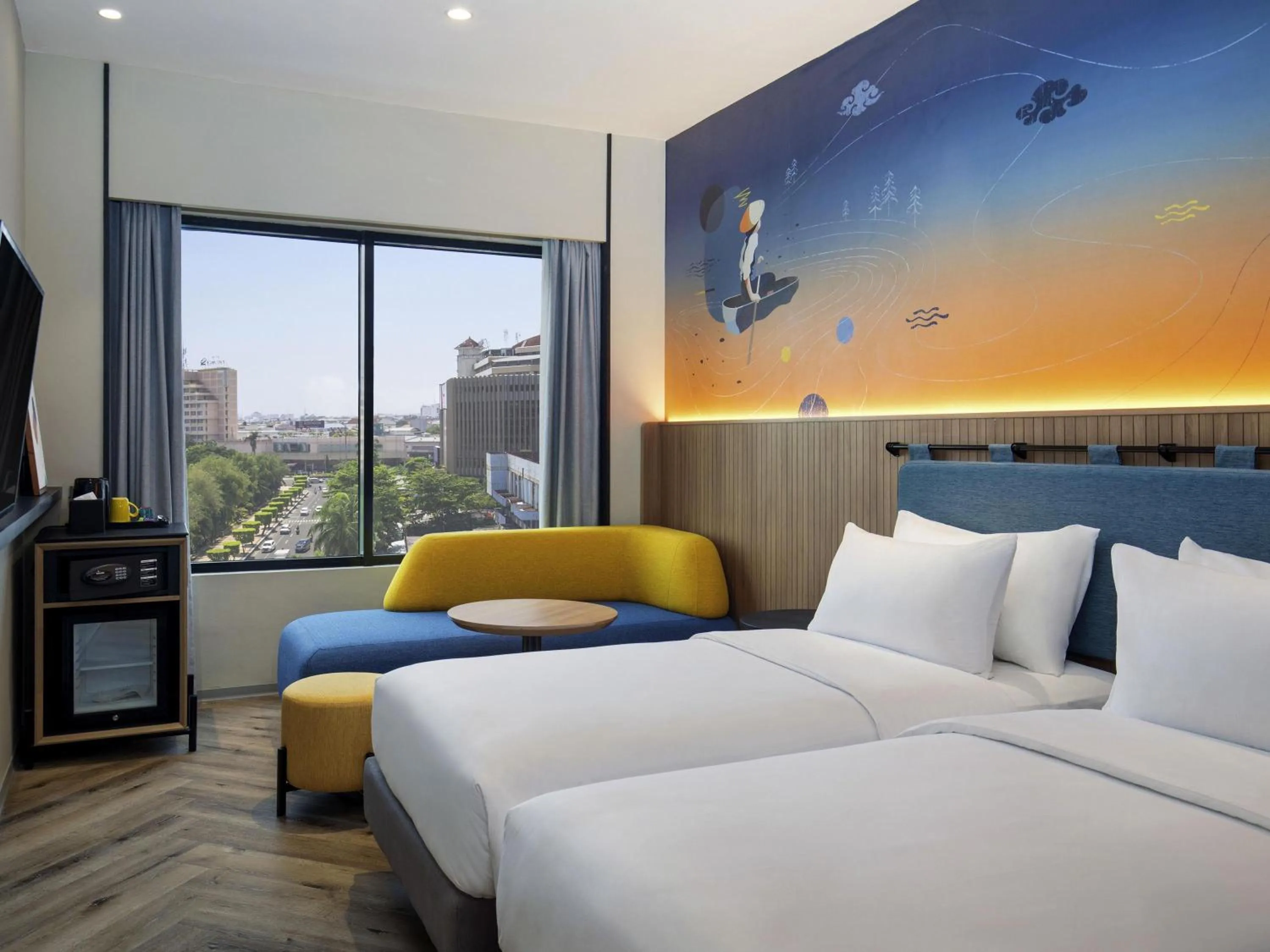 Bedroom, Bed in ibis Styles Semarang Simpang Lima