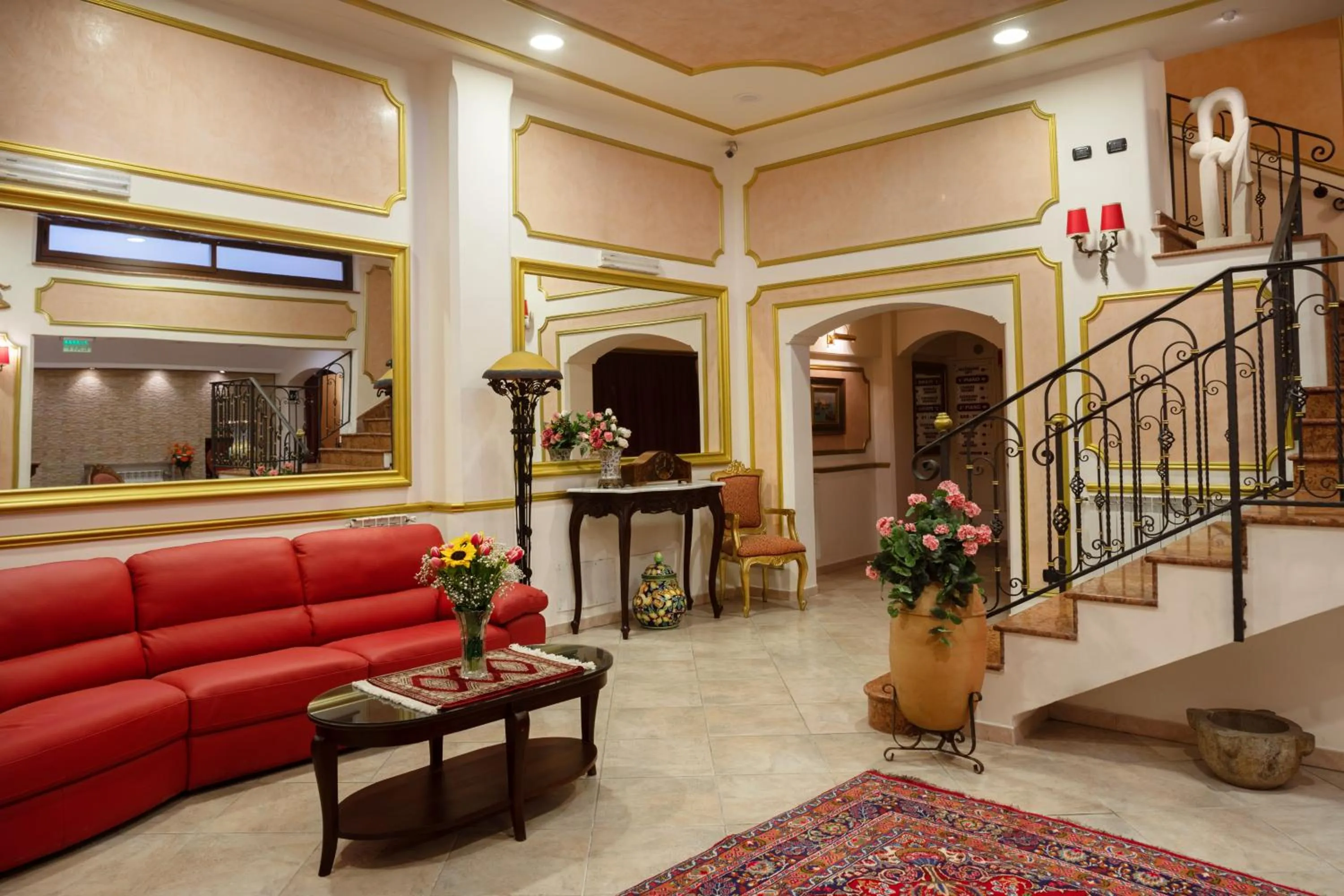 Lobby or reception in Hotel Trinacria