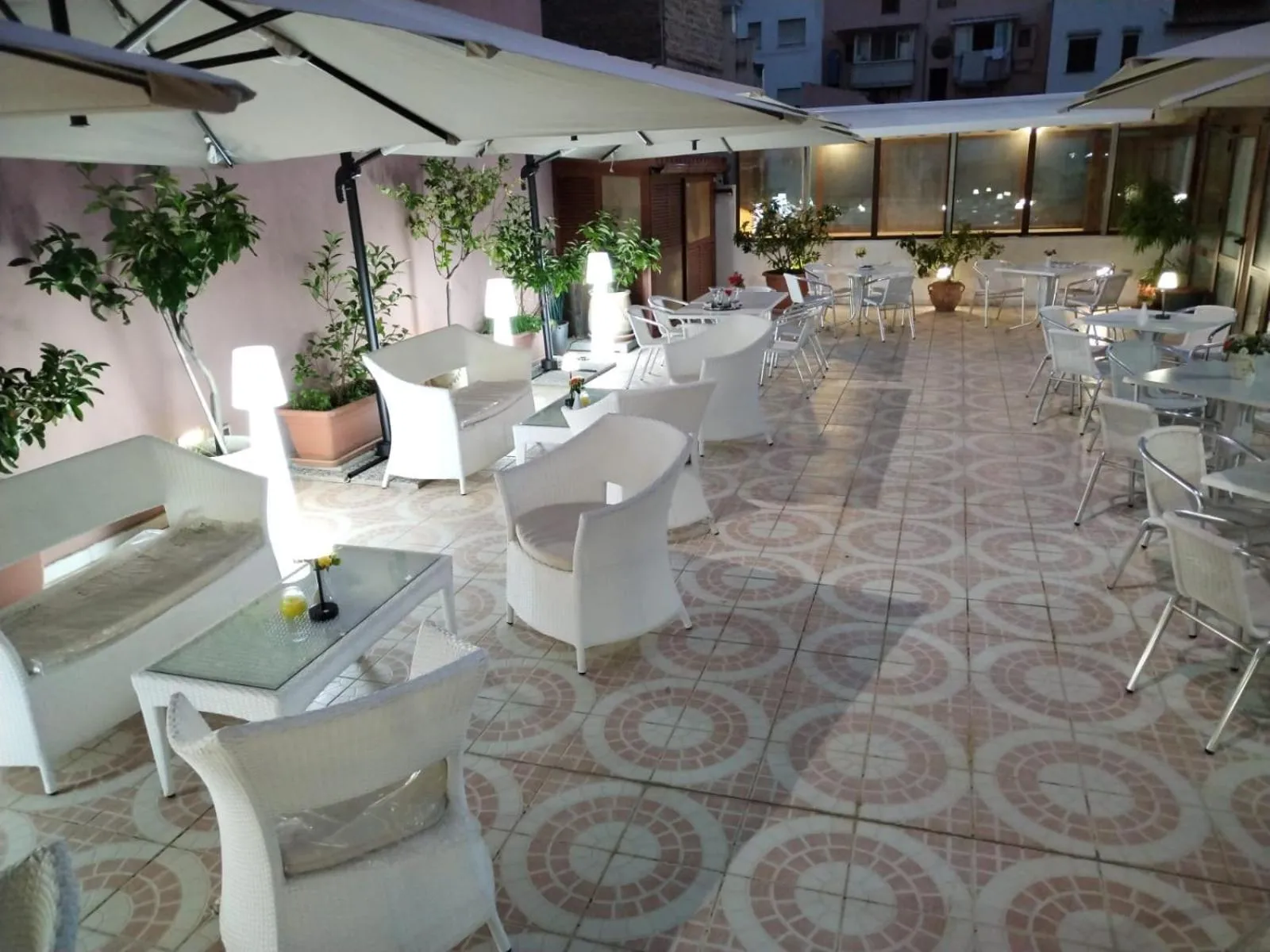 Patio in Hotel Trinacria