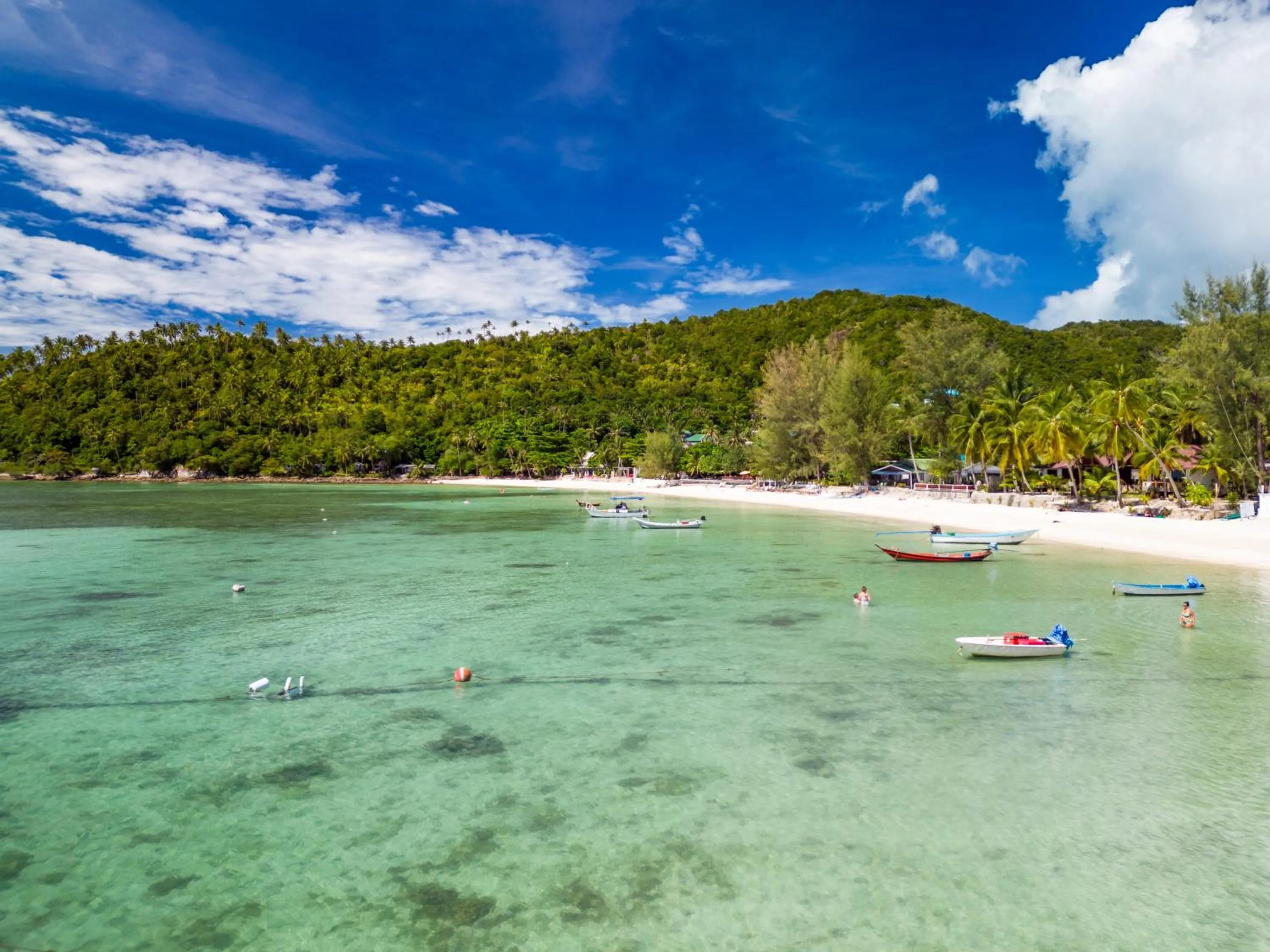 Beach in Bougain Villas