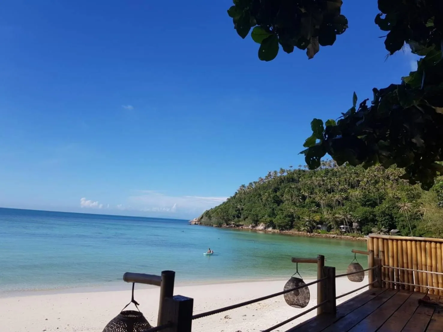 Beach in Bougain Villas