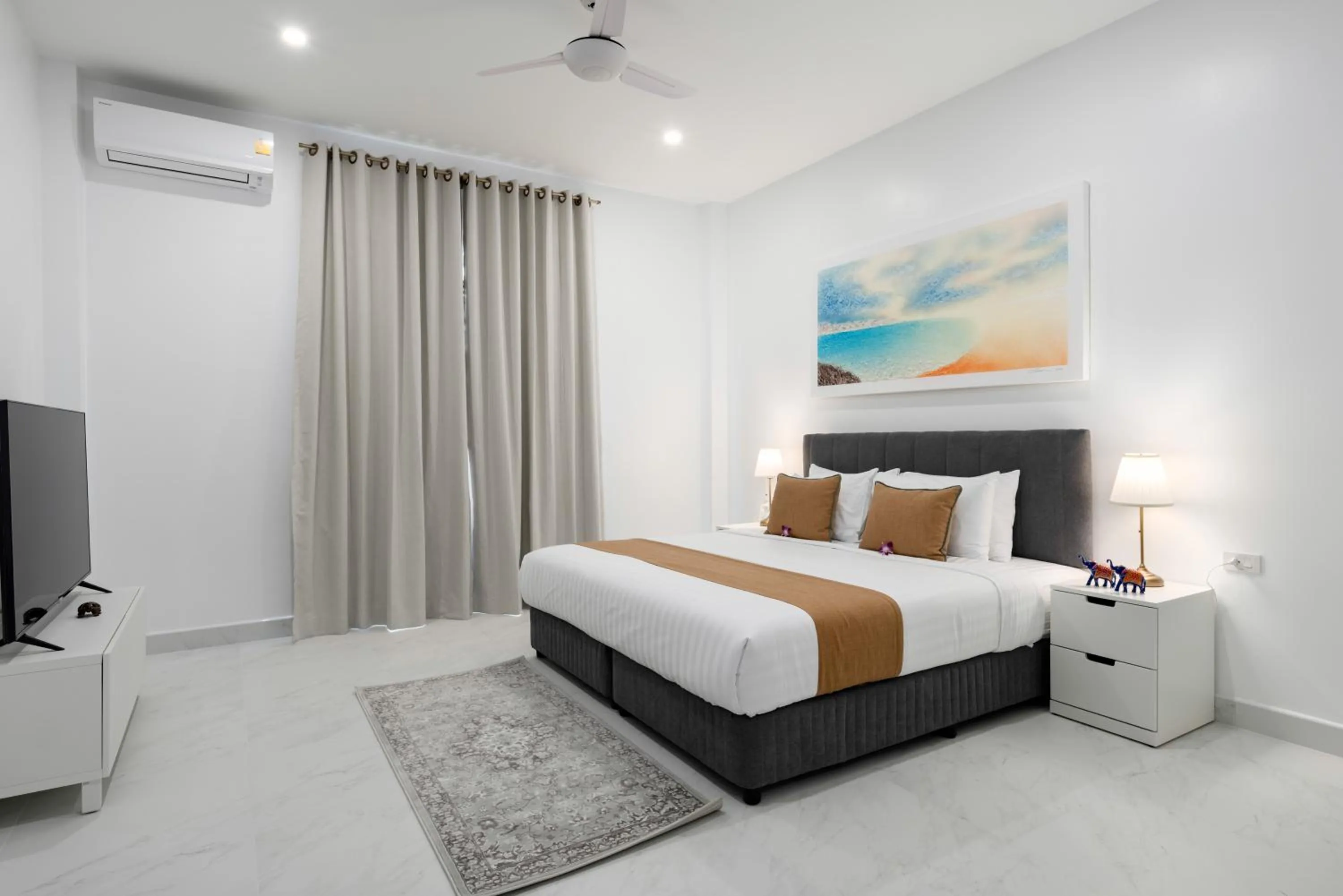 Bed in Bougain Villas