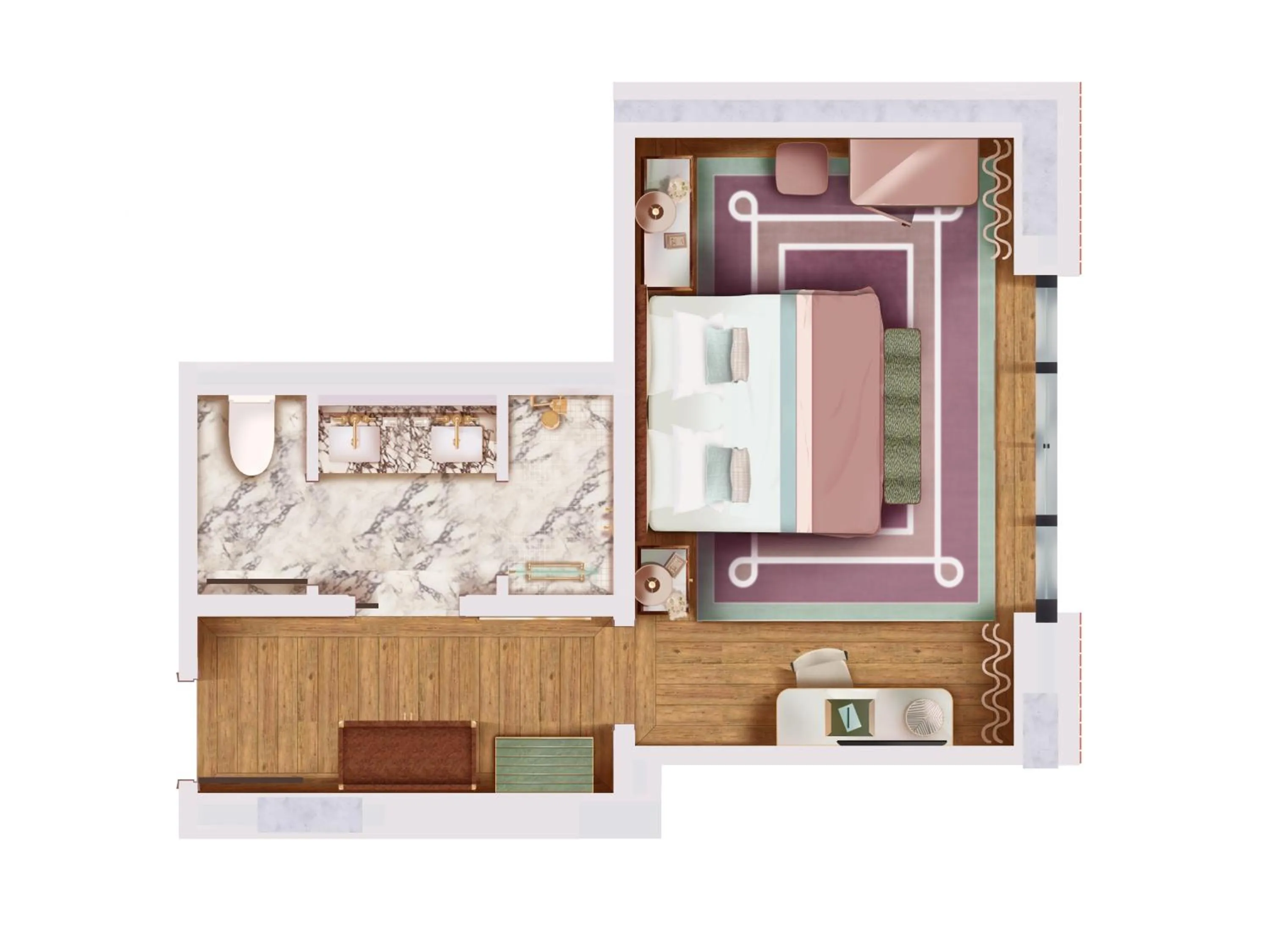 Bed in Fouquet's New York