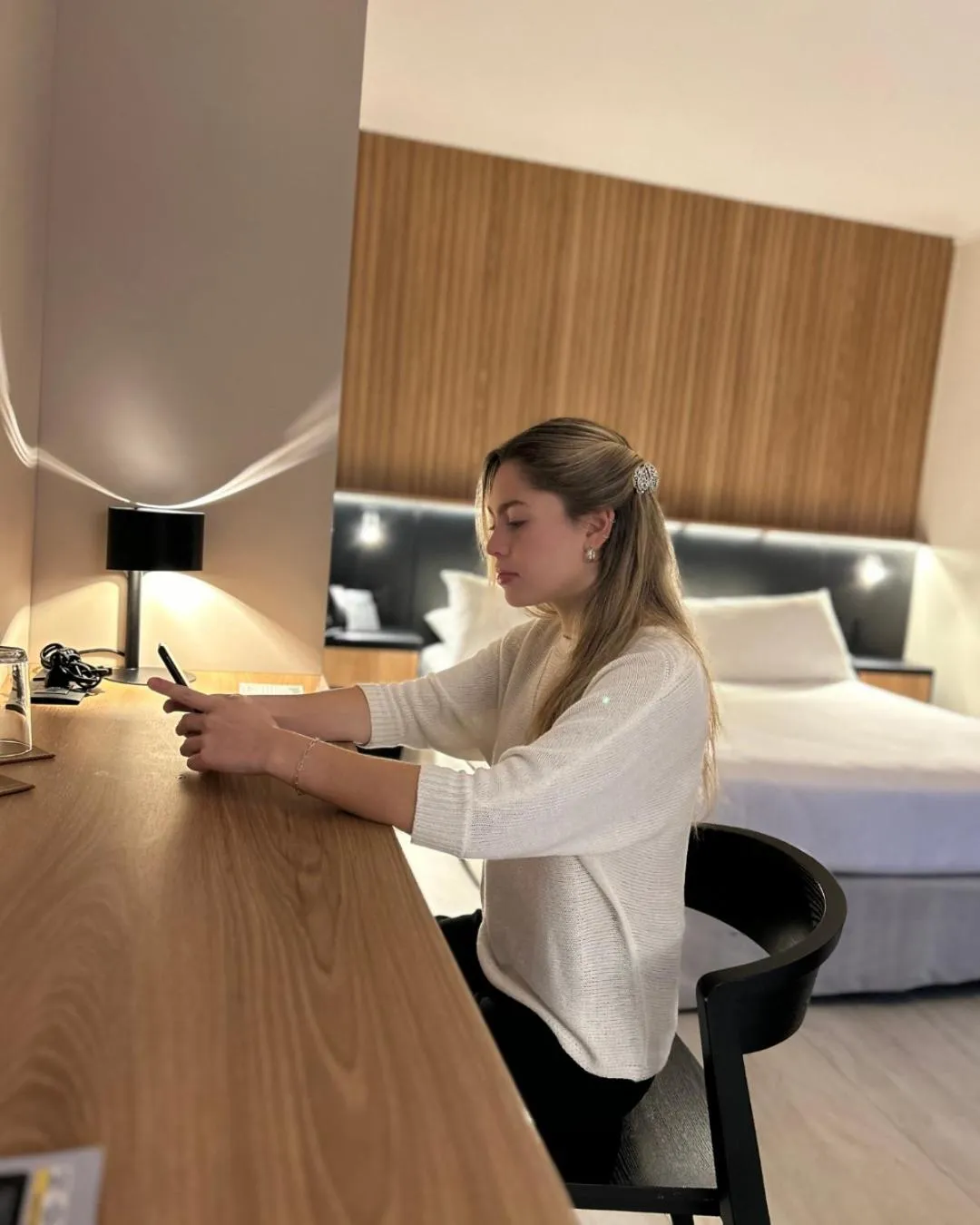 Bed in Lastarria Hotel