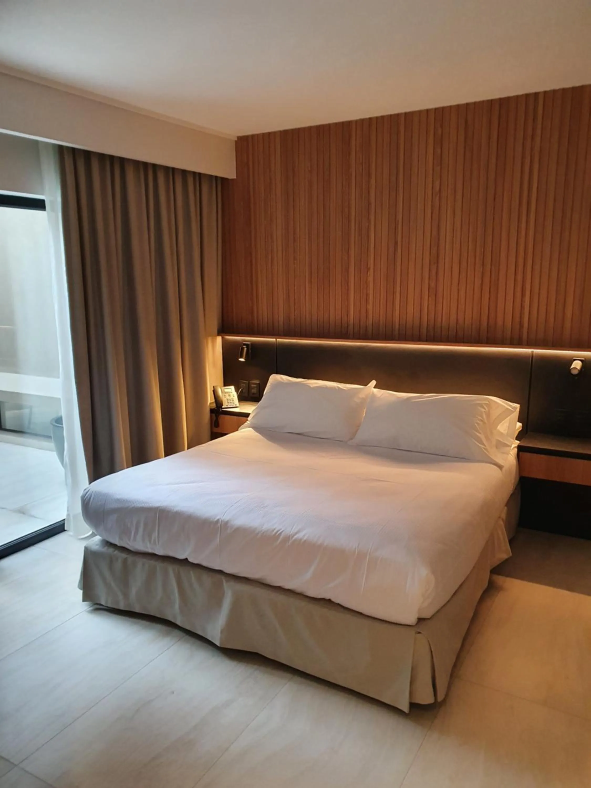 Bed in Lastarria Hotel