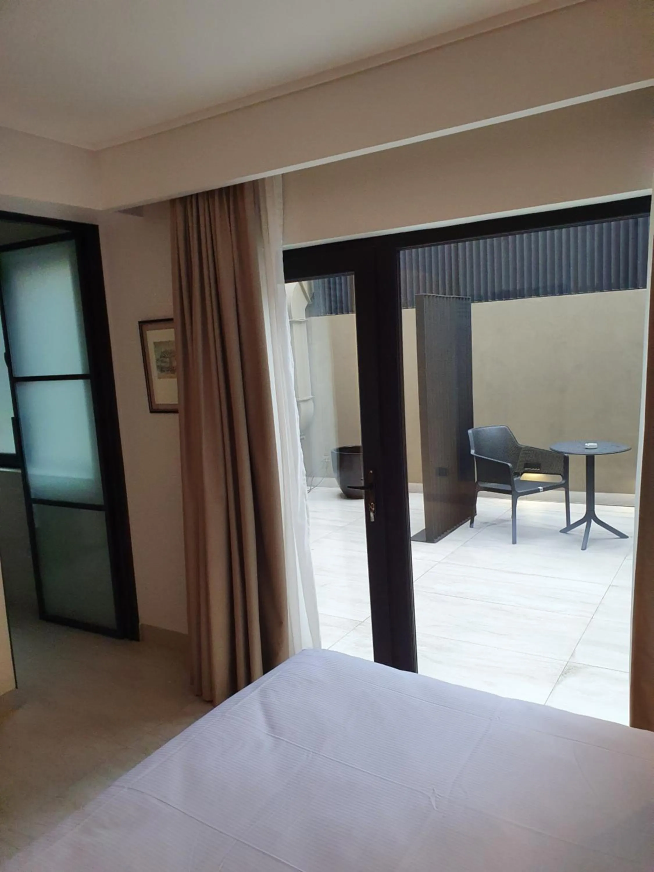 Balcony/Terrace, Bed in Lastarria Hotel