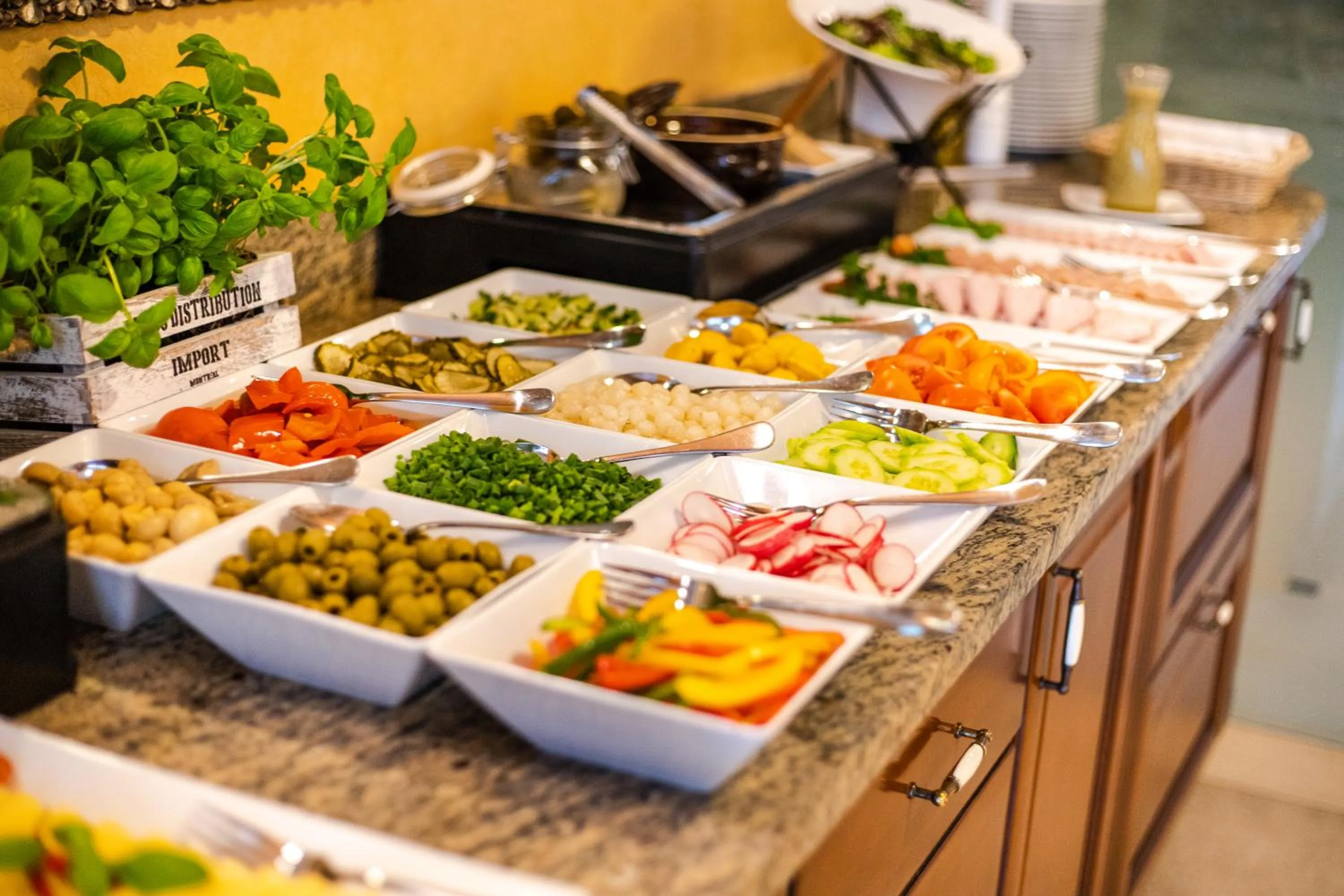 Buffet breakfast in Business Hotel Vega Wrocław