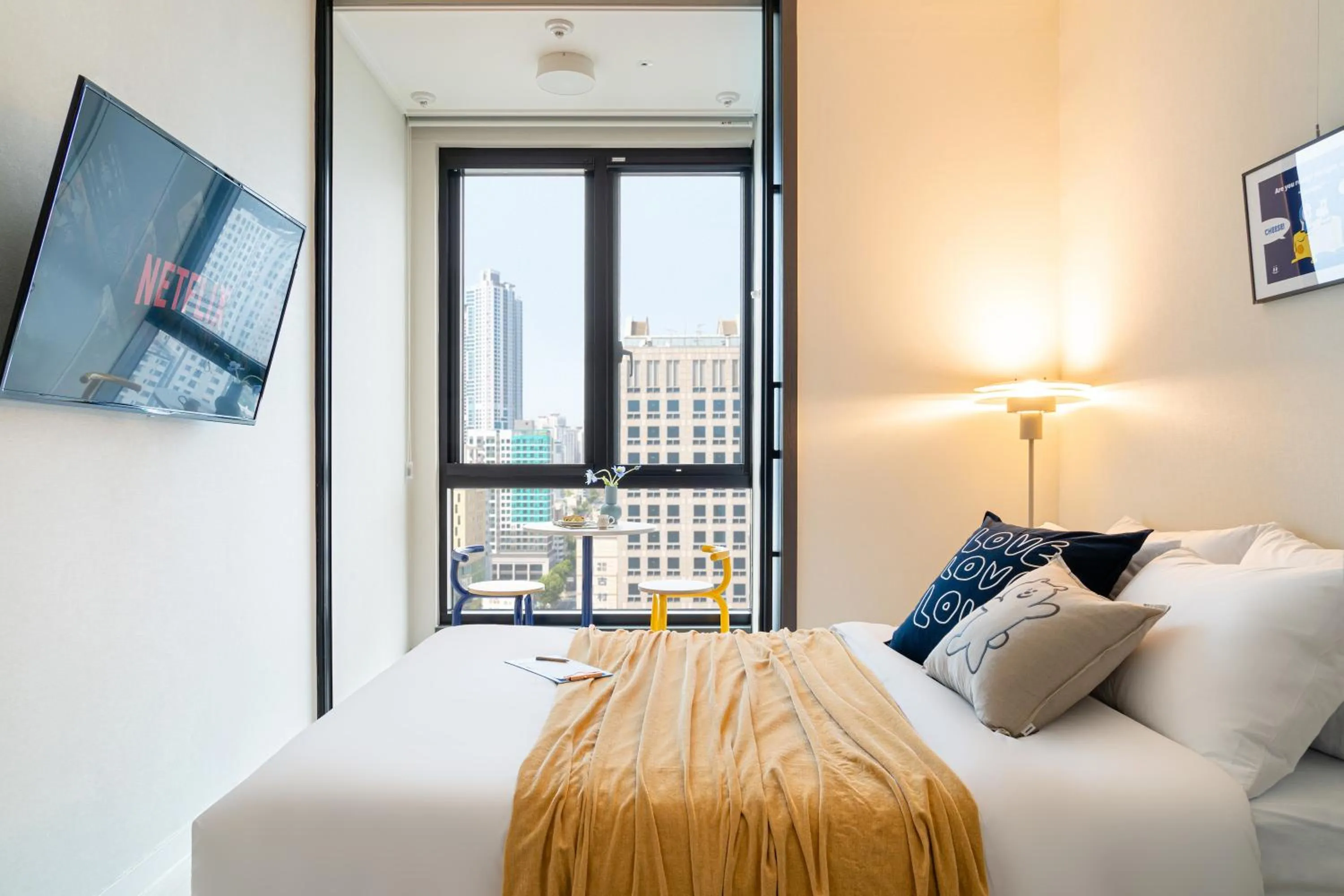 Bed in Urbanstay Seomyeon