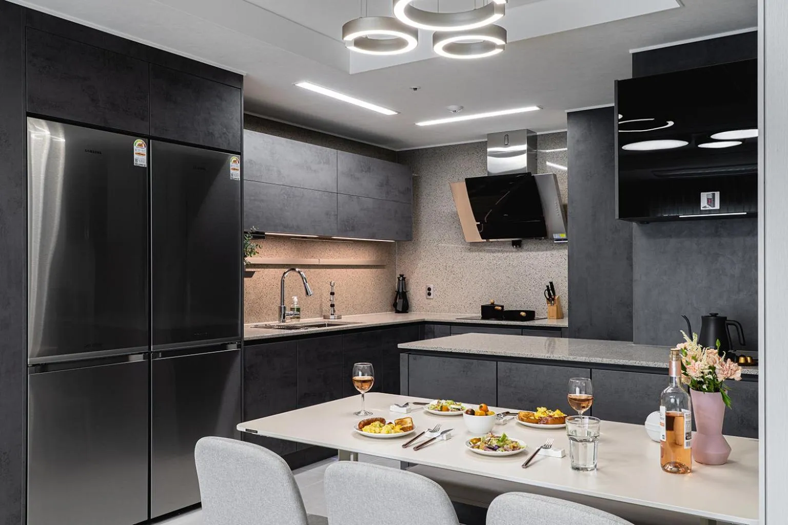 kitchen in Le Collective Busan Gijang