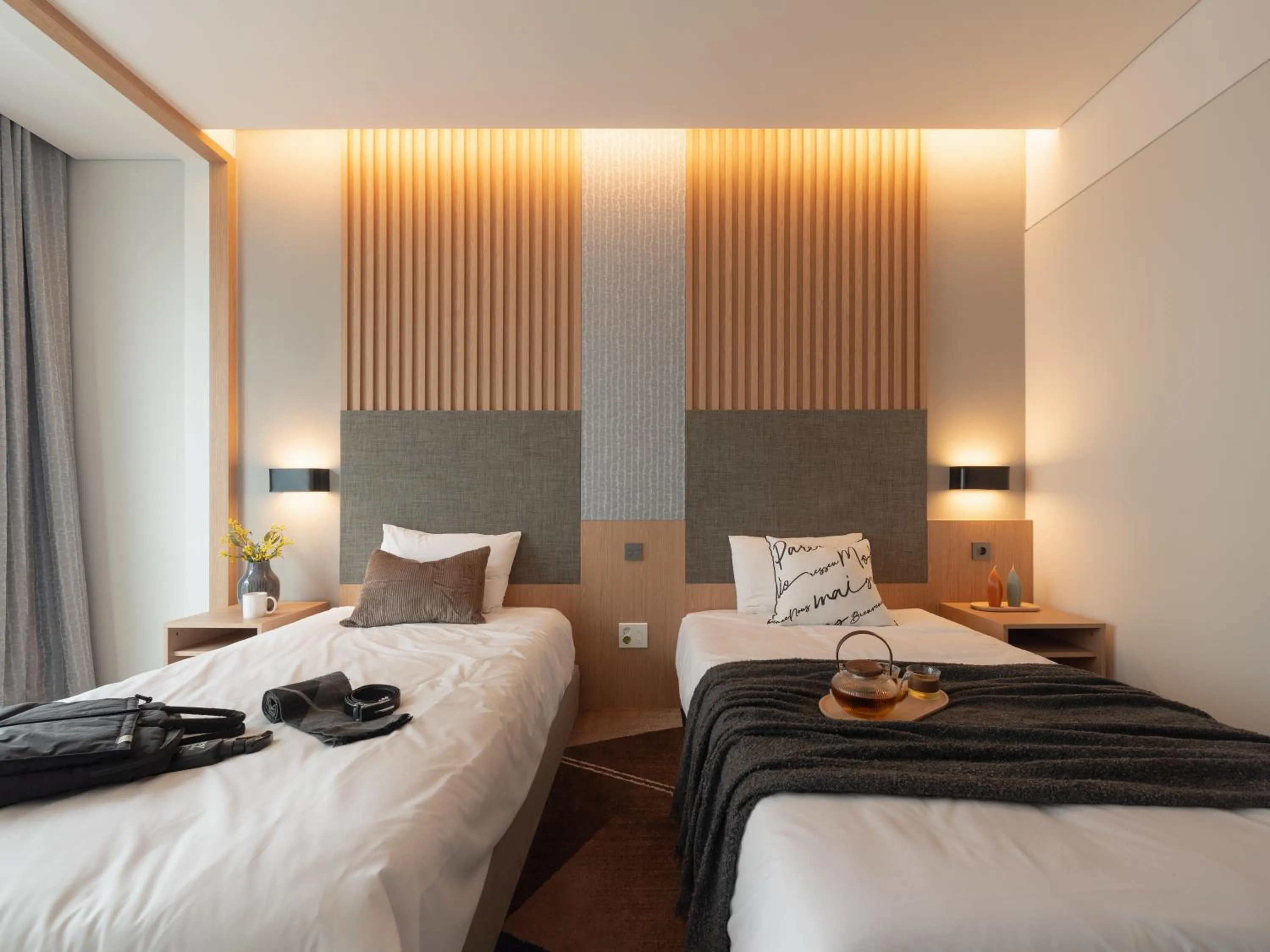 Bed in Urbanstay Residence Dongtan