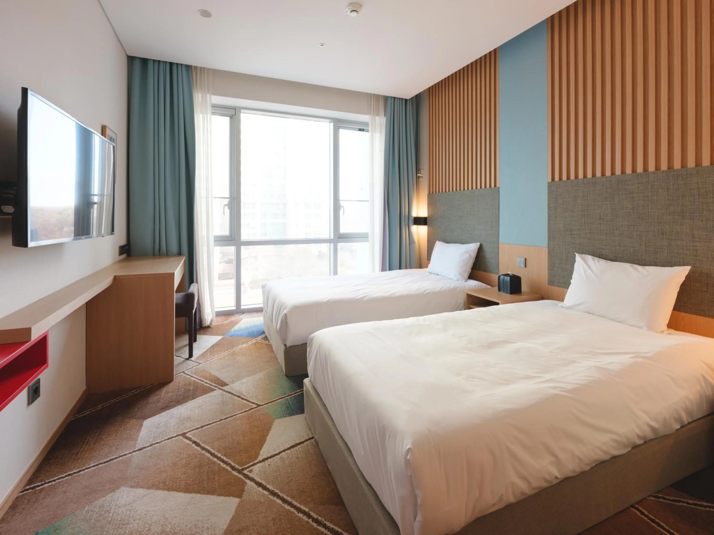 Bed in Urbanstay Residence Dongtan