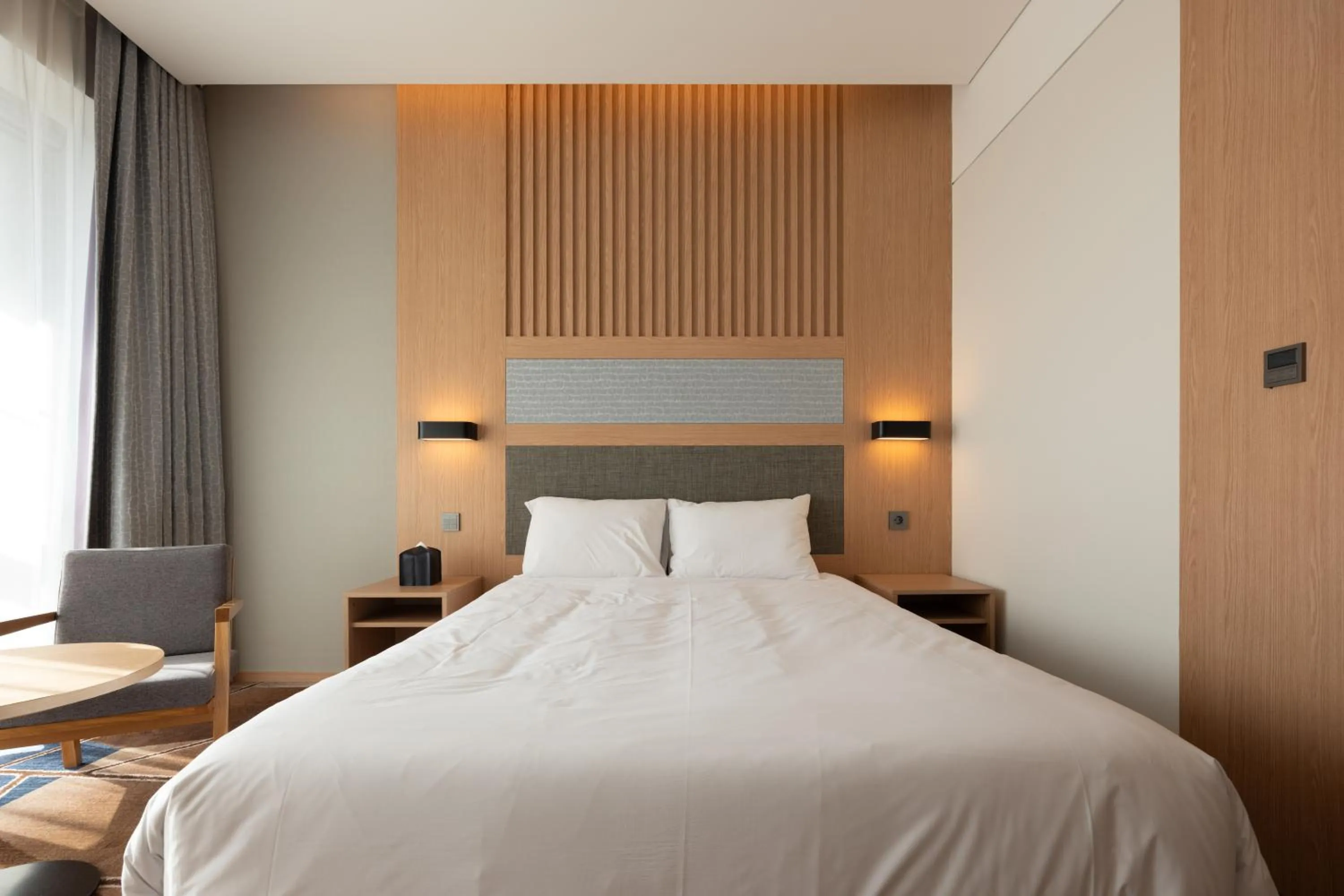 Bed in Urbanstay Residence Dongtan