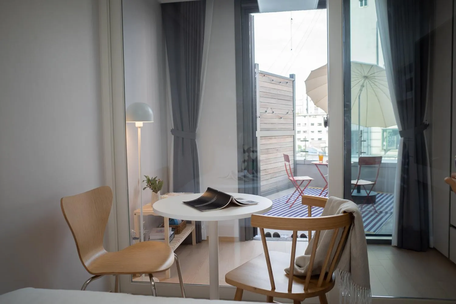 Seating area in Urbanstay Myeongdong