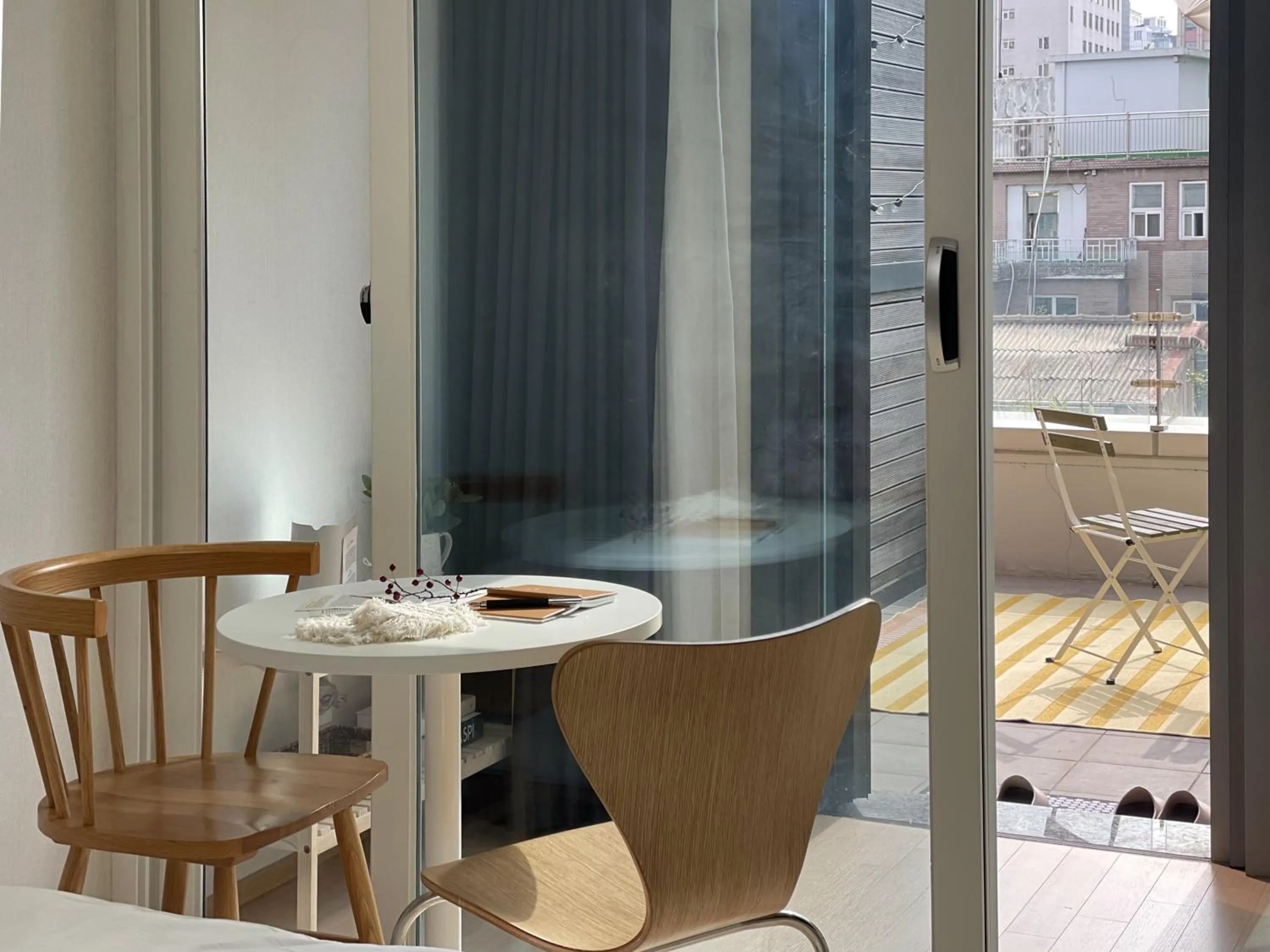 Seating area in Urbanstay Myeongdong