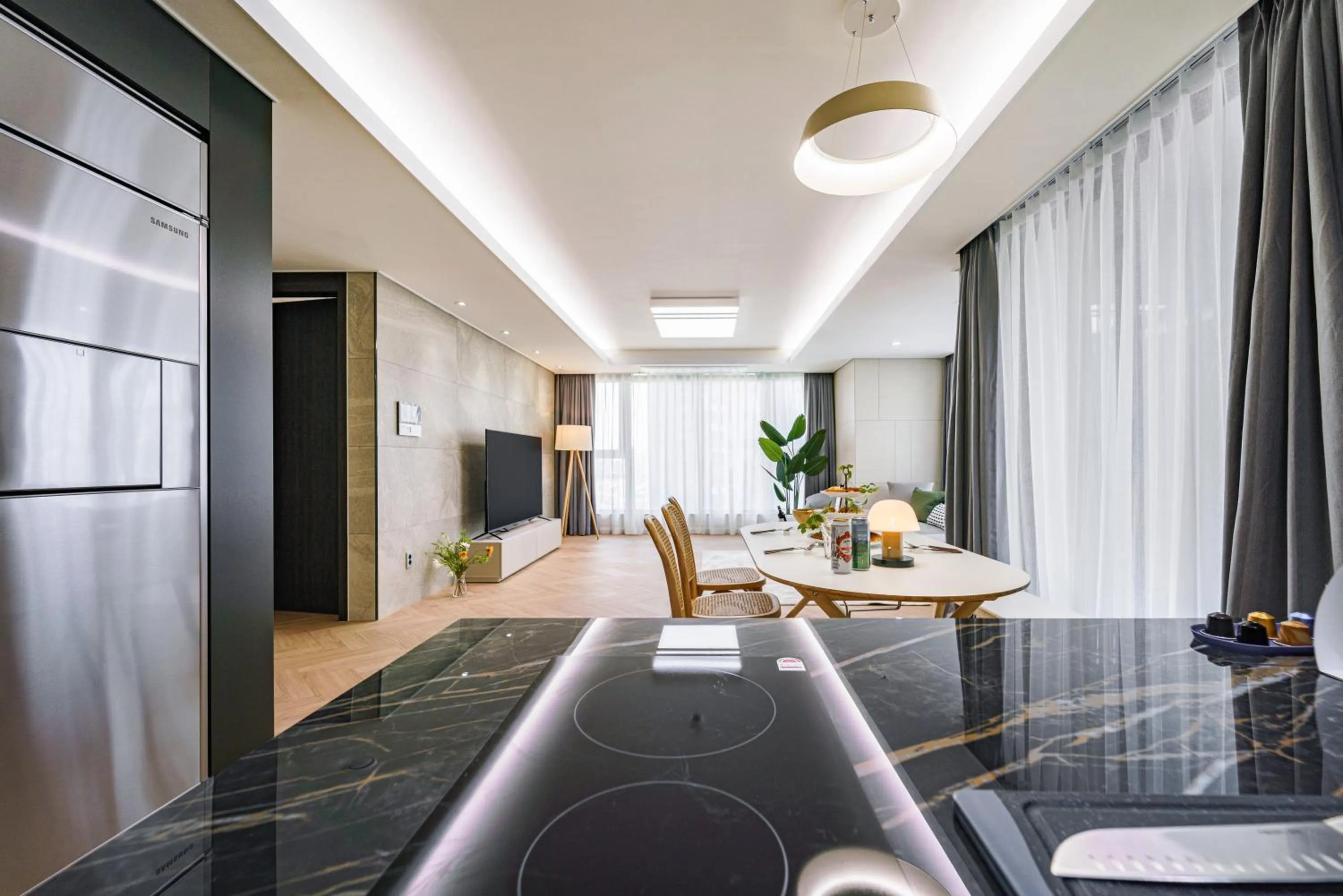 Kitchen or kitchenette in Le Collective Busan station